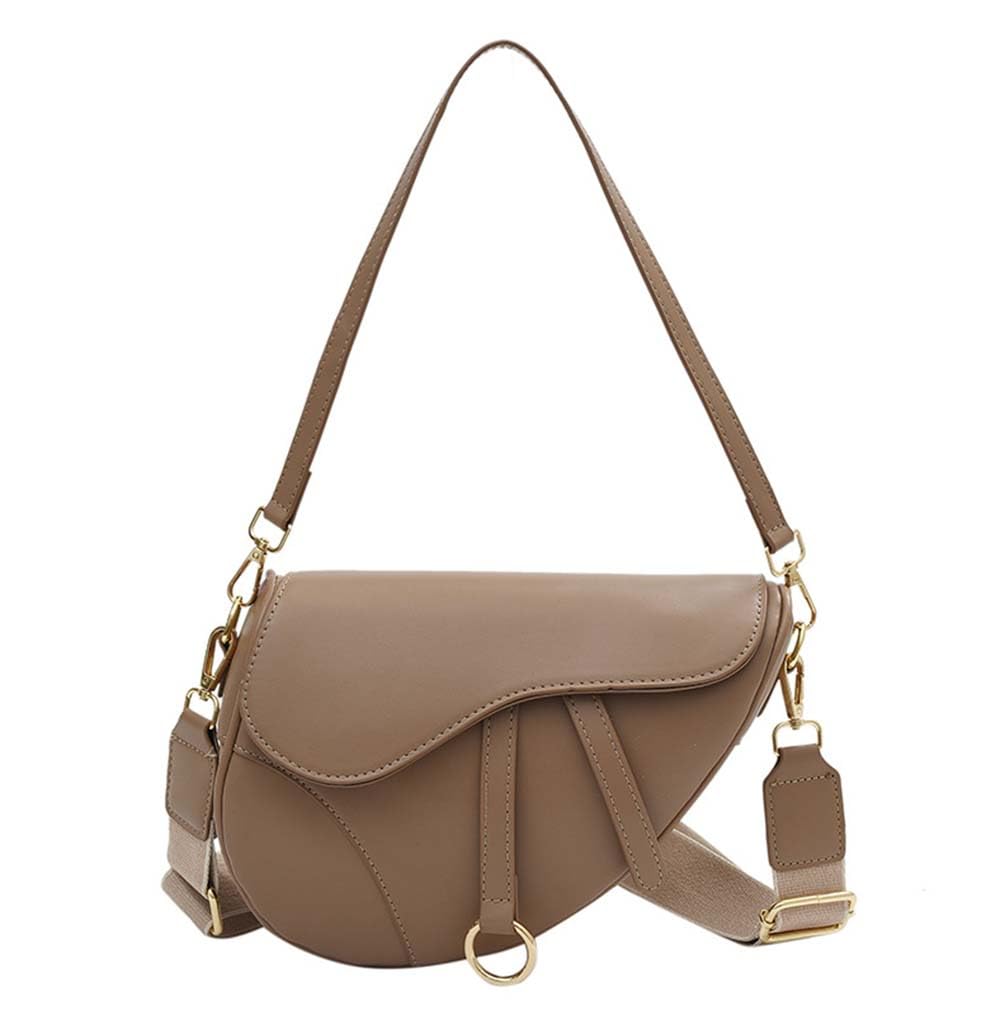 Trendy Women's Small Clutch Purse - Saddle Shoulder Bag, Underarm Handbag & Crossbody Satchel for Evening Parties, Date Night & Travel Accessories