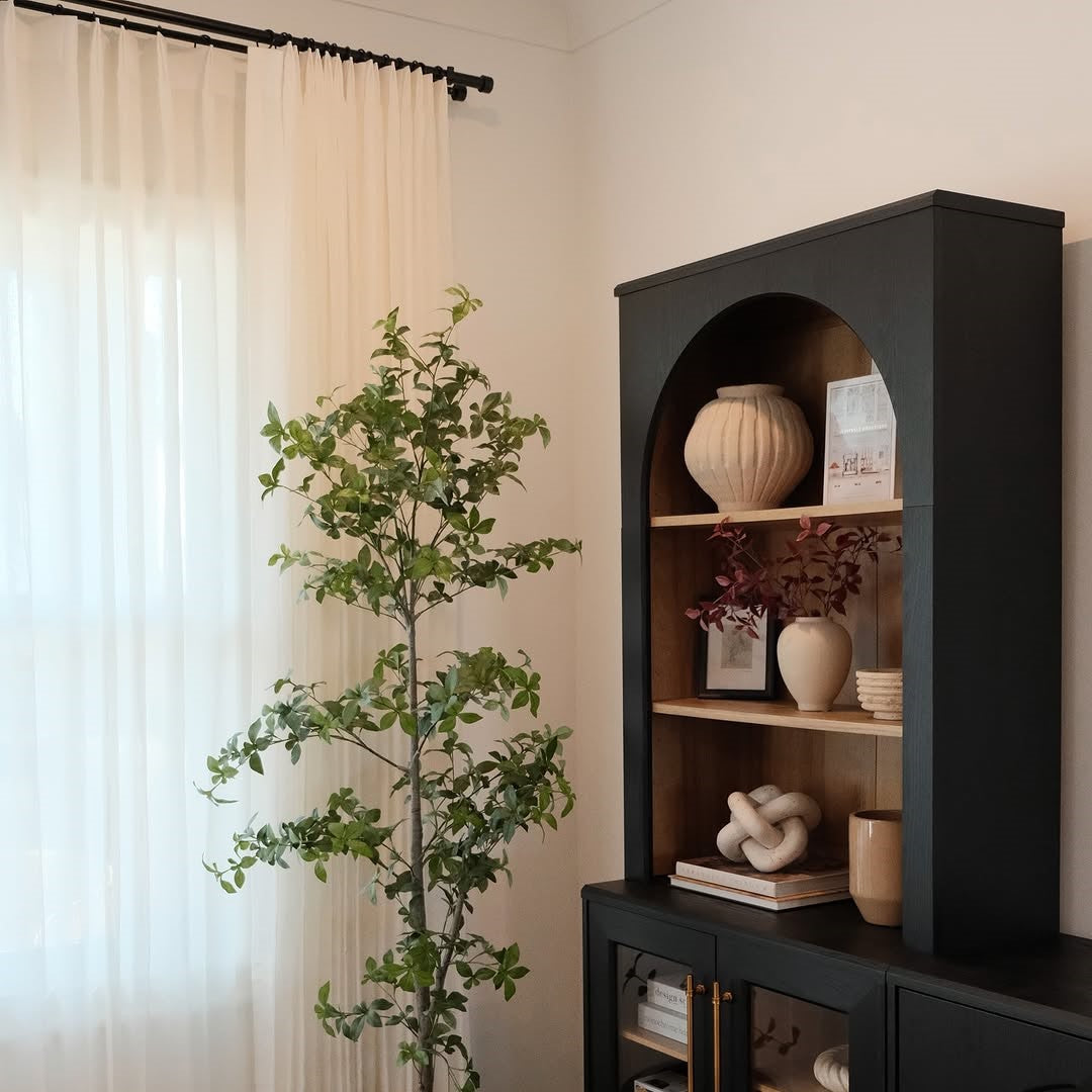 Bright White Cloud Linen Sheer Curtains - Natural Soft Breezy Custom Drapes with Pleated Design for Living Room & Bedroom Window Decor