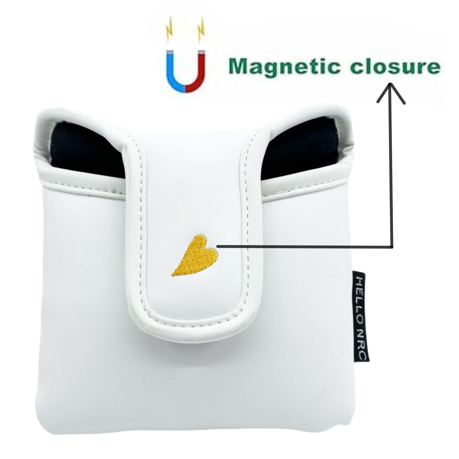 Premium Magnetic Closure Skull Style Golf Putter Headcover for Square Mallet Putters - Durable Golf Club Cover with Strong Magnets - Perfect Golf Gift for Men & Women - Ideal for Course Play and Club Protection
