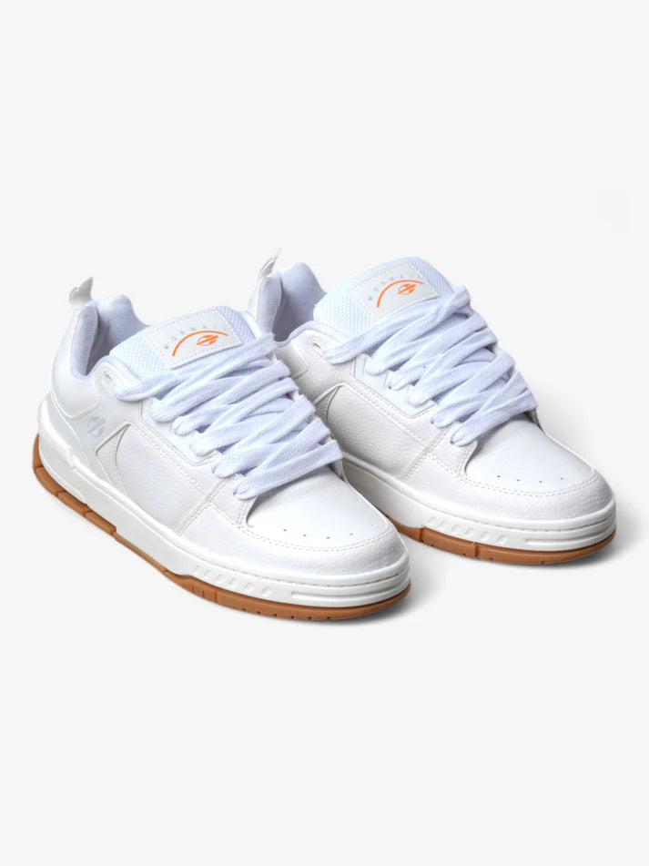 Mormaii Crest White Gum Women's Sneakers - Lightweight Comfortable Walking Shoes for Casual Wear & Outdoor Activities