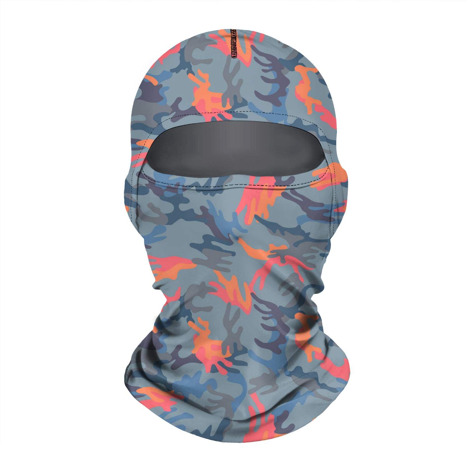 Wind-Resistant Colorful Bogs Leafy Camo Ski Mask Balaclava - Funny Face Cover for Men & Women - Perfect for Skiing, Snowboarding & Outdoor Winter Activities