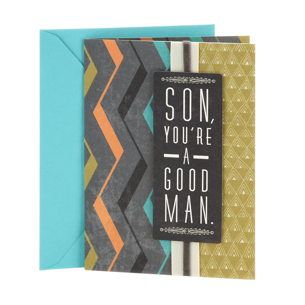 Hallmark Birthday Card for Son - Thoughtful Greeting Card for a Good Man & Great Son | Perfect for Birthdays, Father's Day & Special Occasions