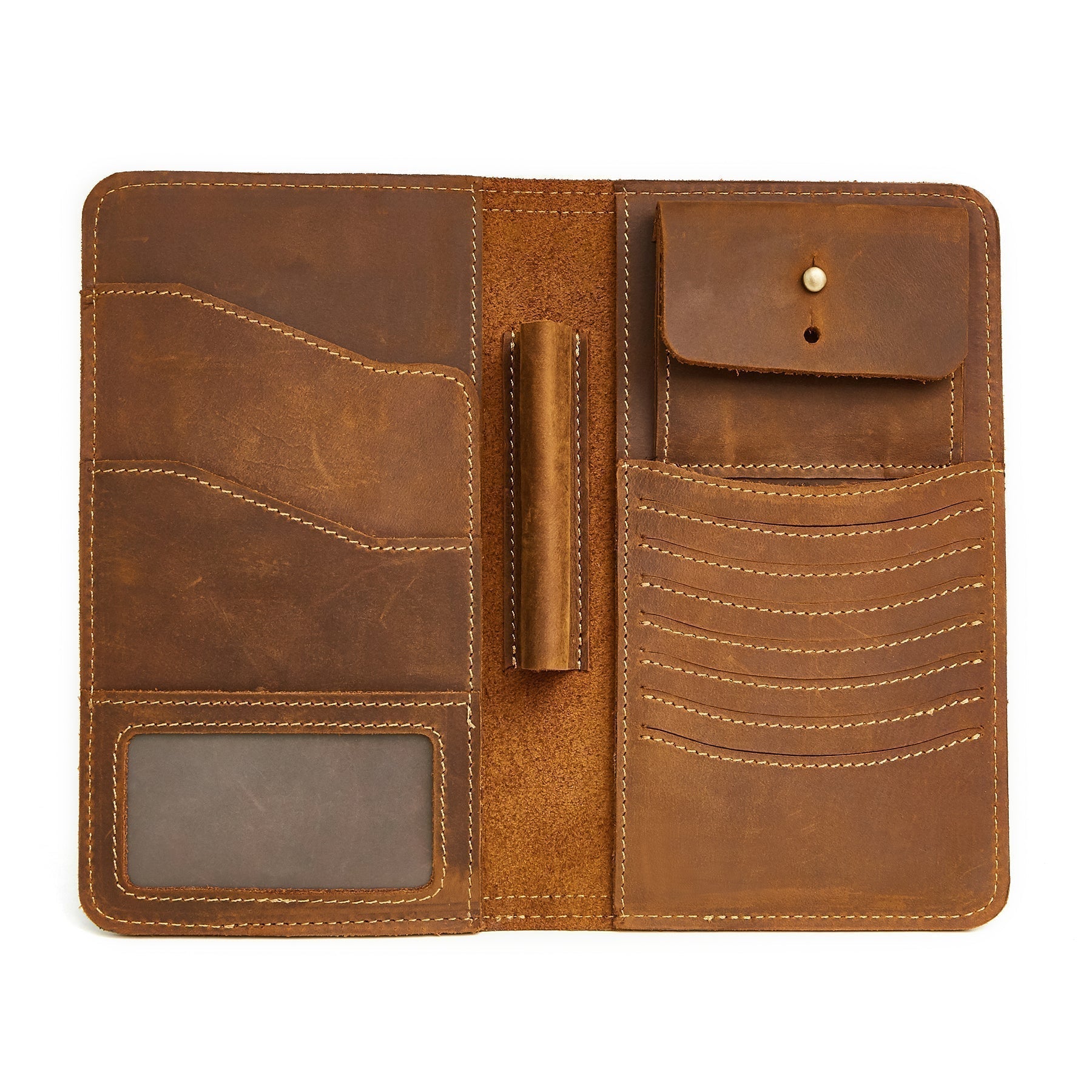 Premium RFID Blocking Leather Passport Holder - Slim Travel Wallet for Men & Women - Perfect for Airports, Business Trips & International Travel