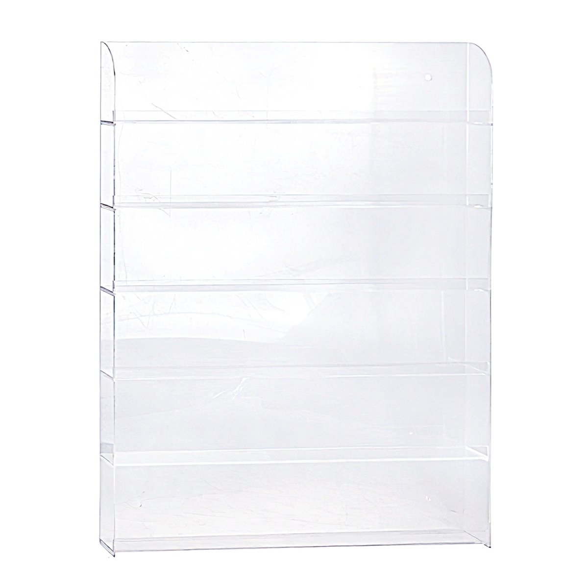 Clear Acrylic Makeup Organizer Display Rack - 12-Tier Cosmetic Storage Shelf for Lipstick, Eyeshadow & Brushes - Perfect for Salon, Vanity or Retail Store Countertop