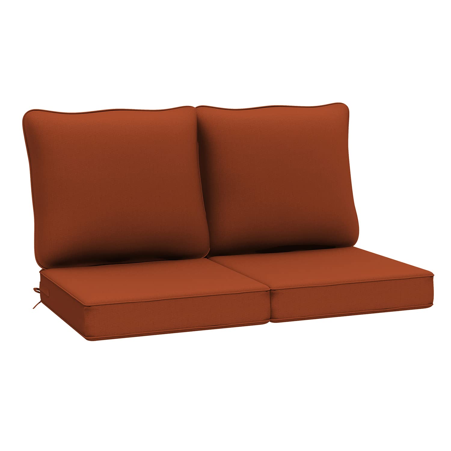 Water-Resistant Outdoor Deep Seat Cushions for Patio Furniture - Set of 2 (24