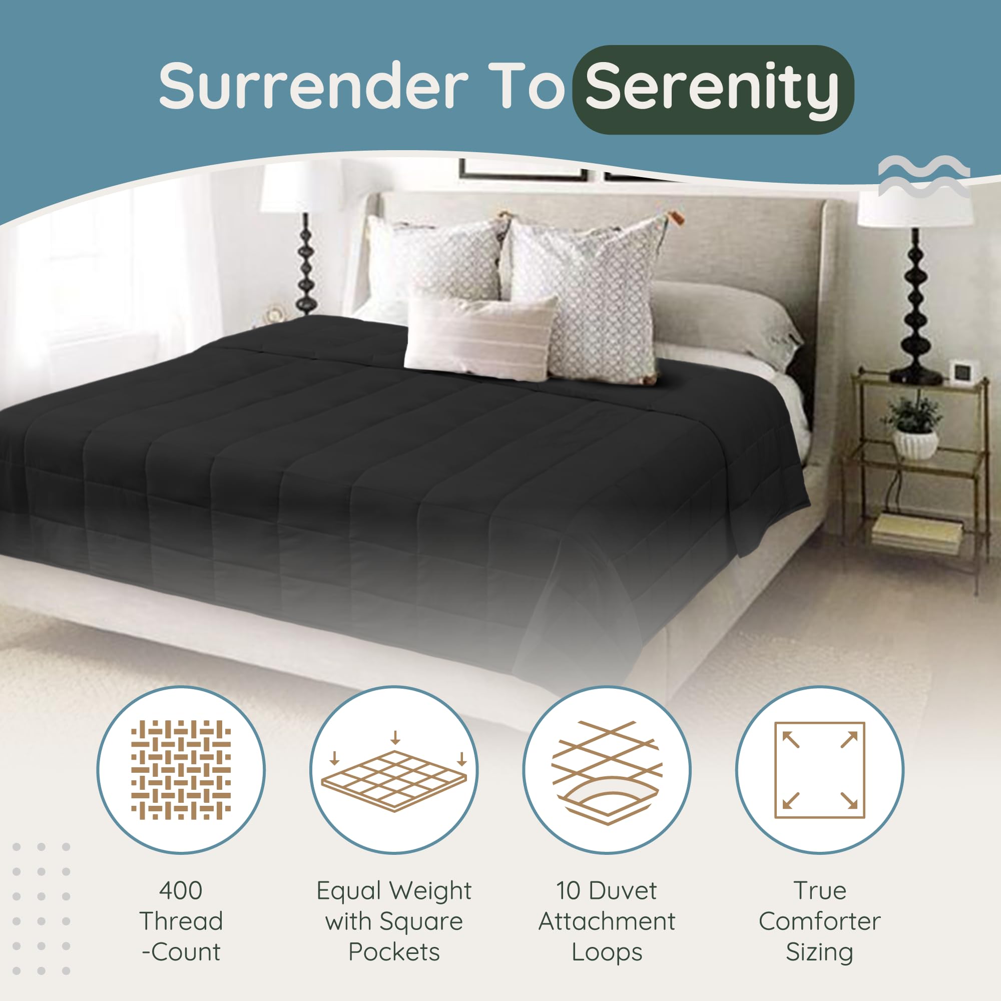 50 lbs Weighted Blanket King Size - Ultra Heavy Weighted Blanket for Deep Pressure Therapy | Hypoallergenic, Breathable & Ultra Soft Fabric | Fits King & California King Beds | Perfect for Anxiety Relief, Stress Reduction & Better Sleep
