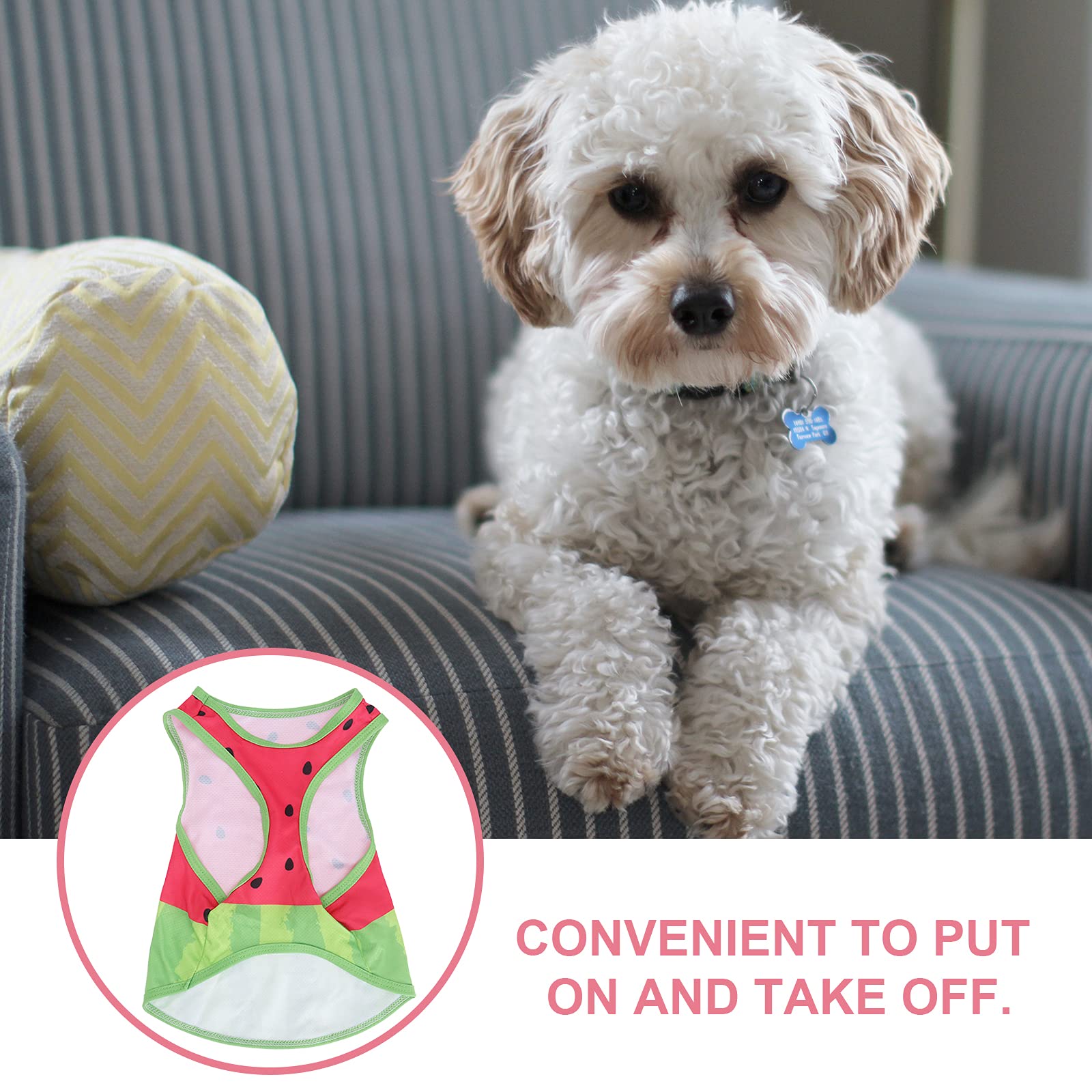 Cooling Dog Vest for Summer - Breathable Pet Clothes for Small Dogs | UV Protection & Heat Relief | Perfect for Outdoor Walks, Beach Trips & Hot Weather
