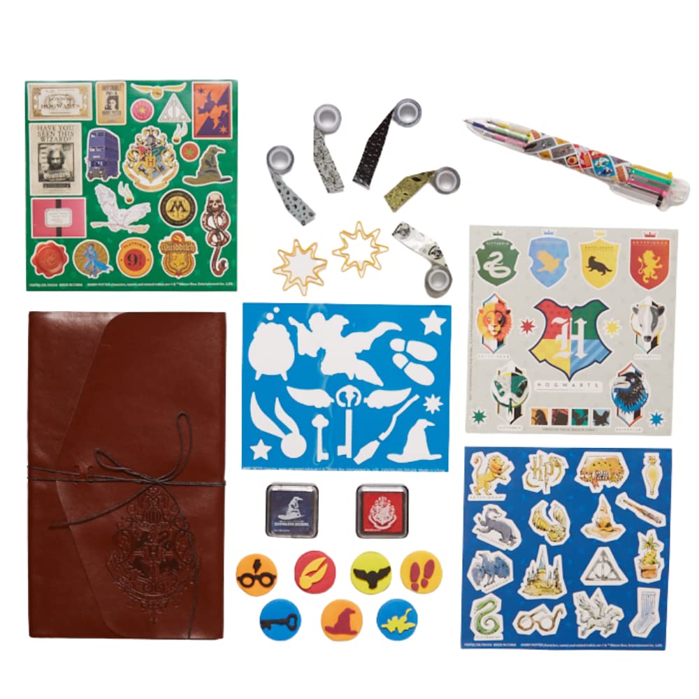 Harry Potter Journal Set for Kids with Stickers & Stamps - Creative Writing Gift for Young Wizards