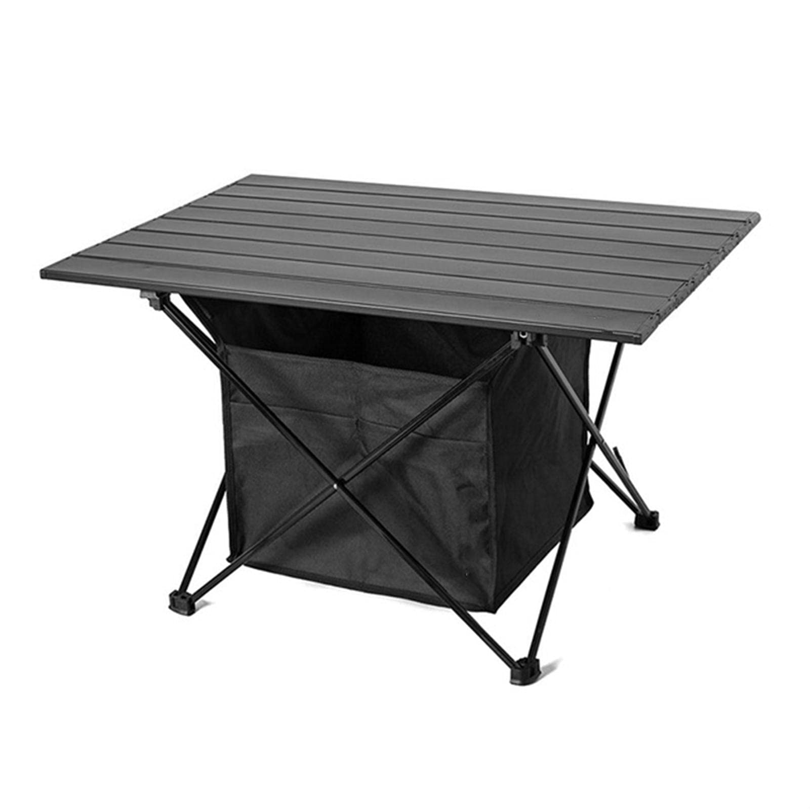 Portable Folding Camping Table with Seat Pocket & Waterproof Storage Bag - Lightweight Outdoor Picnic Desk for Backyard, Beach, Hiking & Travel Accessories
