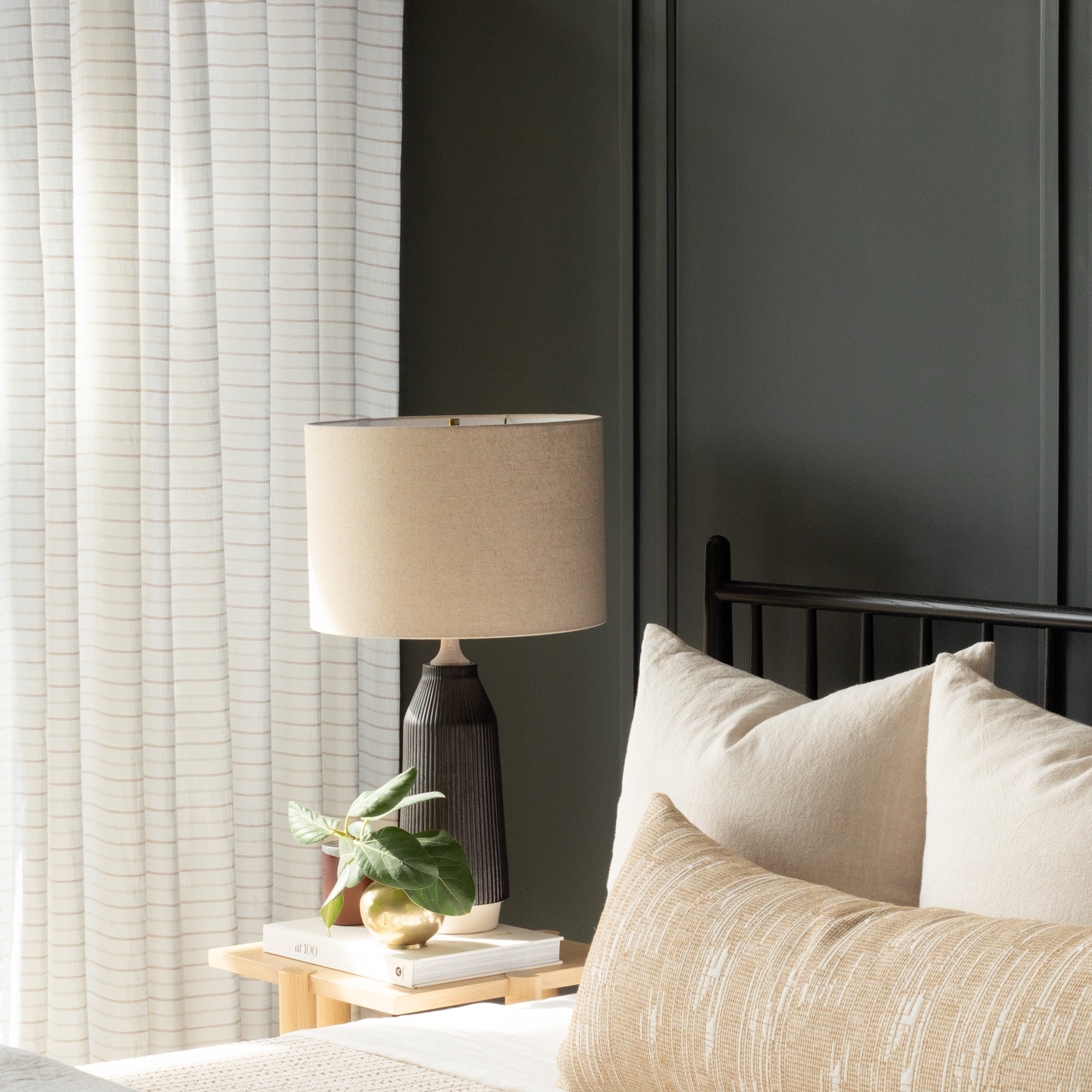 Premium Fraser Stripe Fabric - 100% Natural Cotton Woven Textile for Upholstery, Curtains & Home Decor Projects