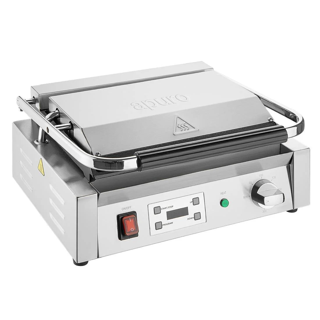Apuro Large Contact Grill with Timer - 12