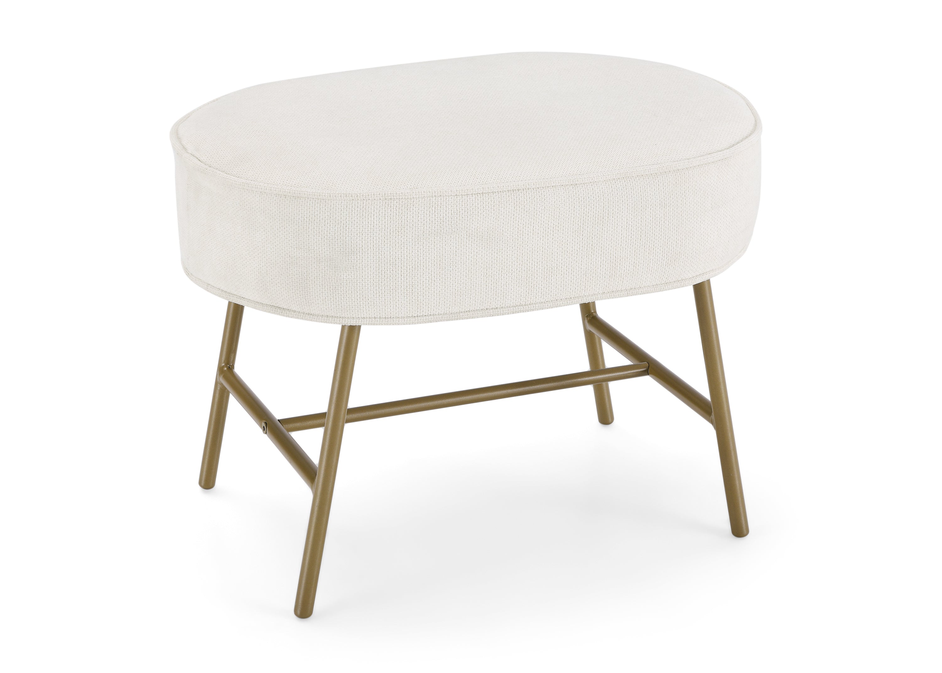 Ella Ottoman with LiveSmart Evolve Fabric - Modern Storage Footrest for Living Room, Bedroom & Office - Washable & Durable Upholstered Stool for Home Decor