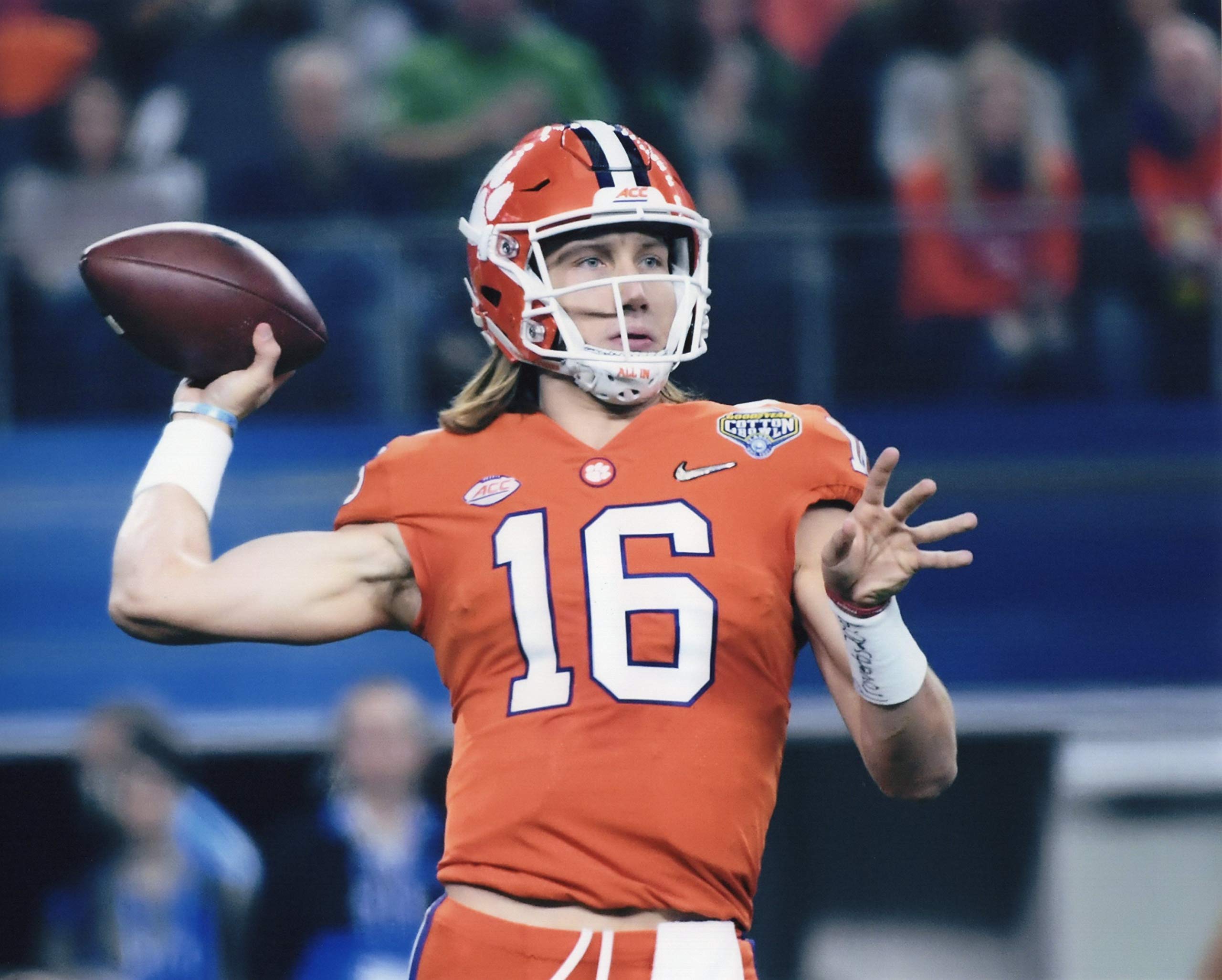 TREVOR LAWRENCE Clemson Tigers Football 8x10 Sports Action Photo - Premium Collectible for Fans, Man Cave Decor, Sports Memorabilia Gift