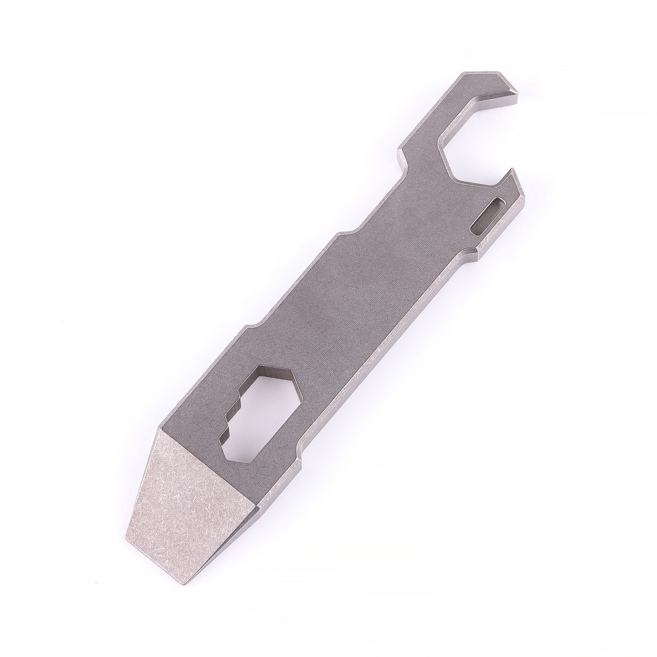 Premium Titanium EDC Pry Bar Multi-Tool - Compact Keychain Bottle Opener, Wrench & Survival Tool for Camping, Hiking & Everyday Carry (EDC)