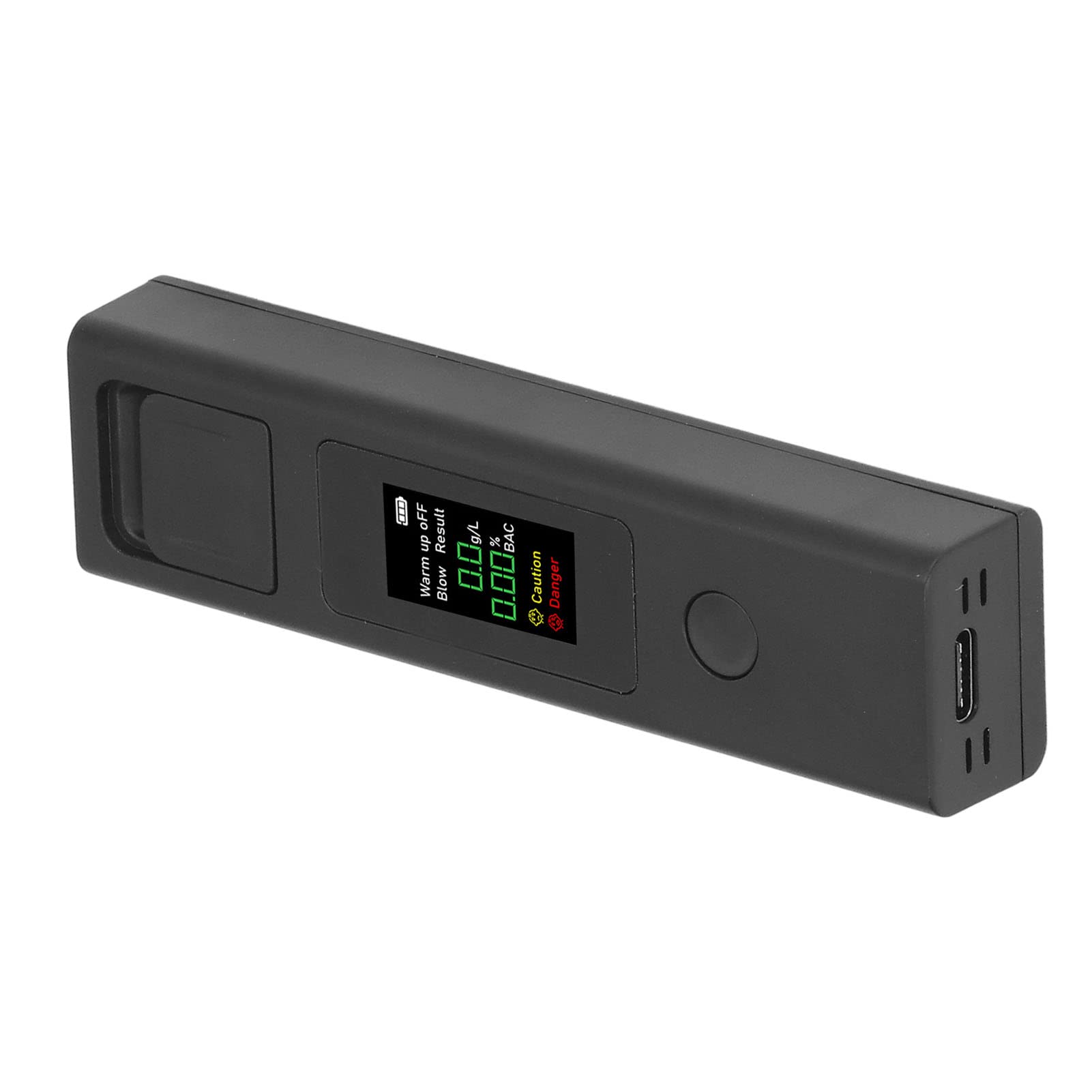 Portable Mini Breathalyzer with Smart Chip - Fast & Accurate Alcohol Detection, USB Rechargeable for Personal & Professional Use - Perfect for Parties, Bars, and Workplace Safety Testing