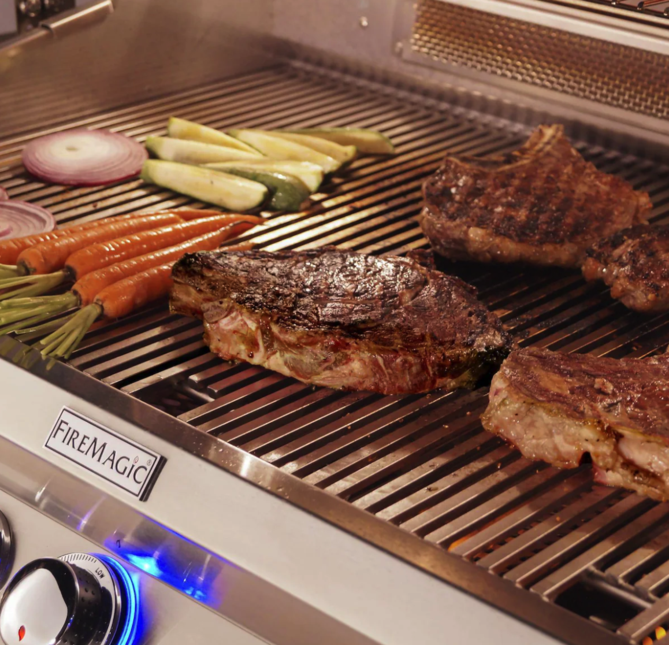 Fire Magic Aurora A540I 30 Inch Built-In Natural Gas Grill with Analog Thermometer - Premium Outdoor BBQ Grill for Backyard, Patio, and Poolside Cooking