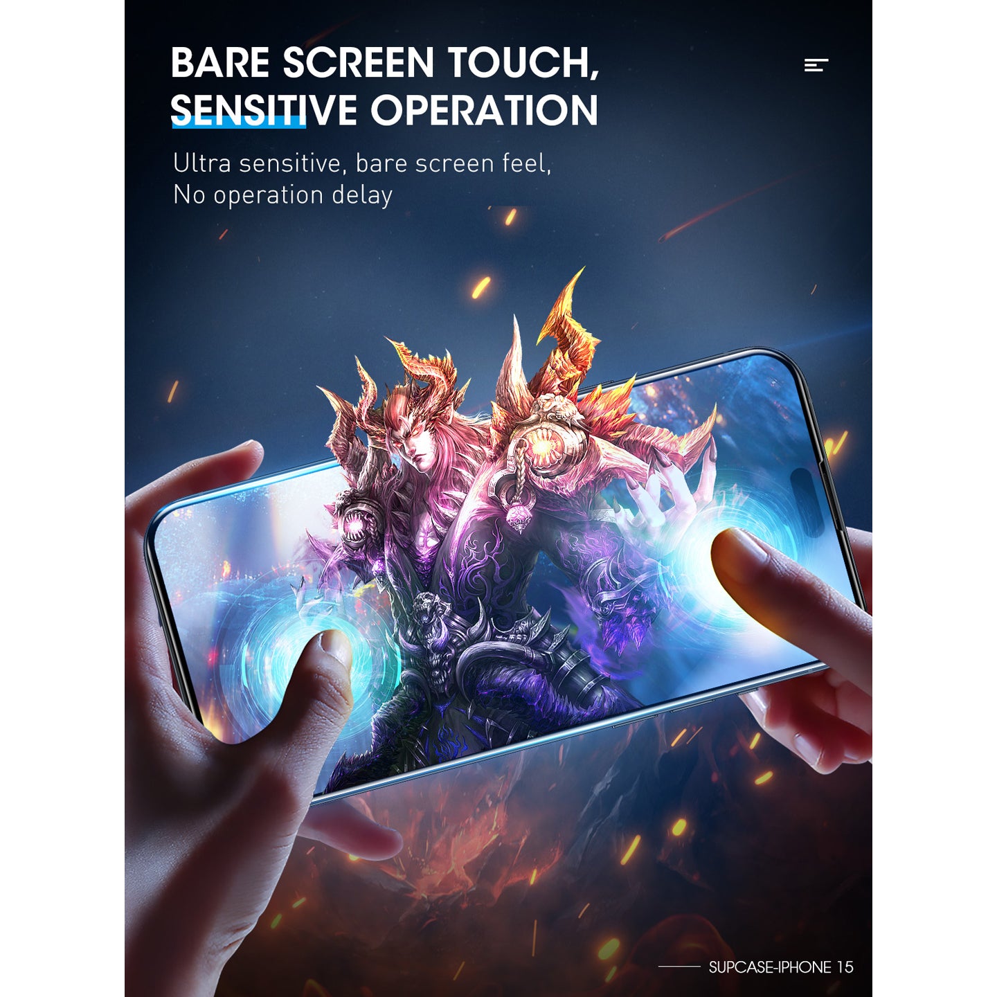 iPhone 15 Pro 2.5D Tempered Glass Screen Protector - 9H Hardness, Anti-Scratch, HD Clear, Bubble-Free - Perfect for Daily Use, Gaming & Outdoor Activities