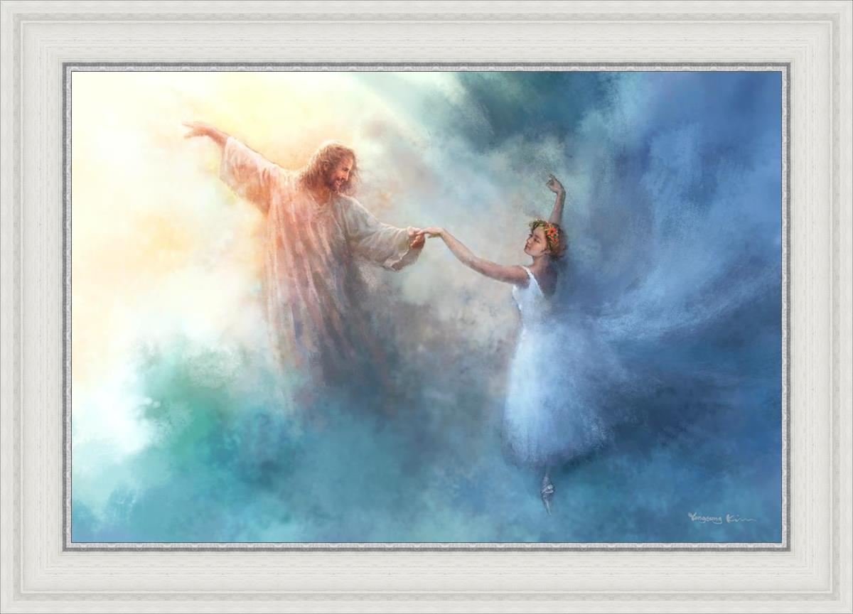 A Pas De Deux By Yongsung Kim - Ballet Dance Art Print - Elegant Wall Decor for Home, Office & Dance Studios