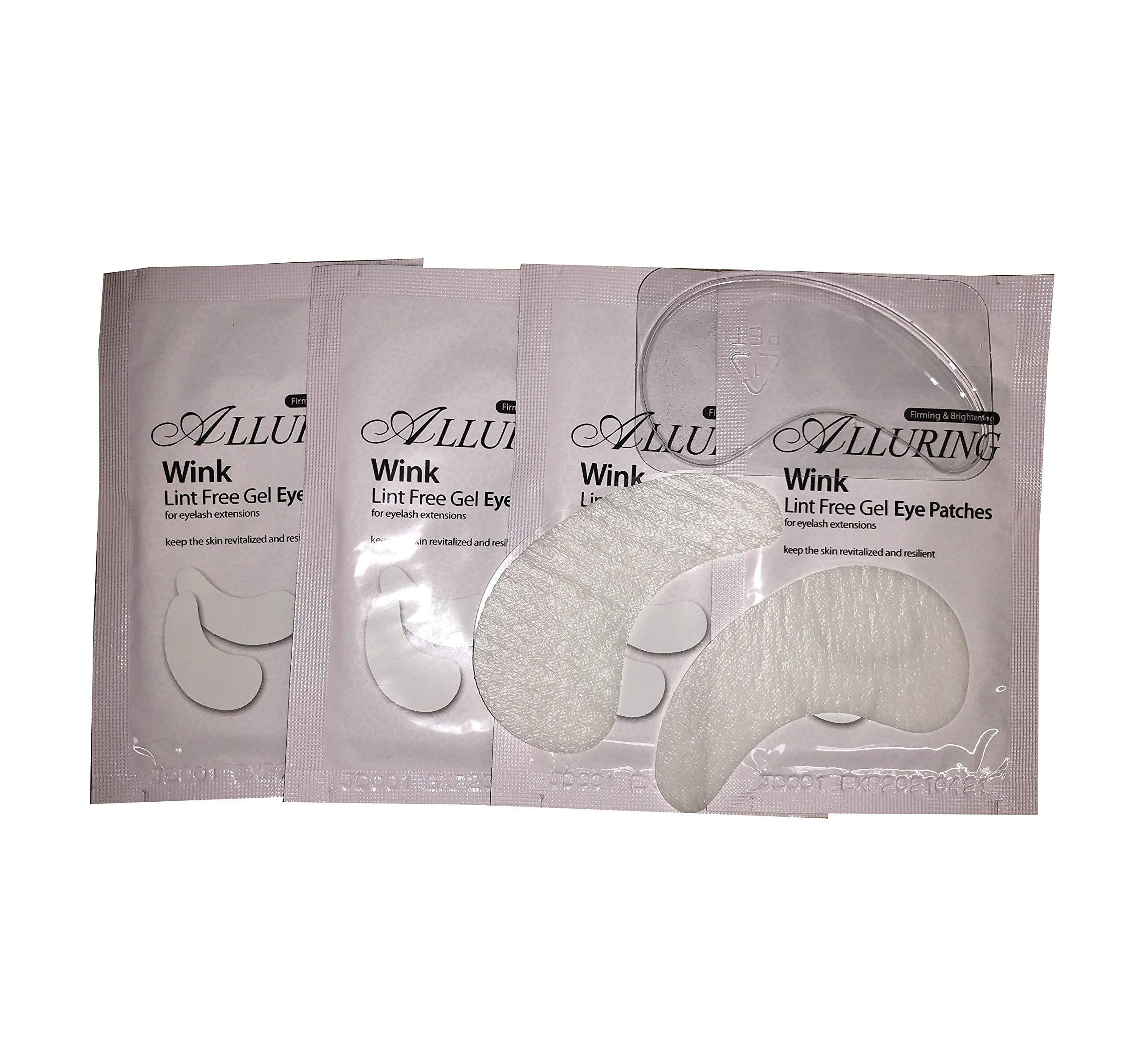 Alluring Wink Me Gel Eyelash Extensions for Lower Lashes - 100 Pairs of Thin, Flexible & Non-Slip Eye Pads Patches | Perfect for Professional Salons & DIY Home Lash Extensions