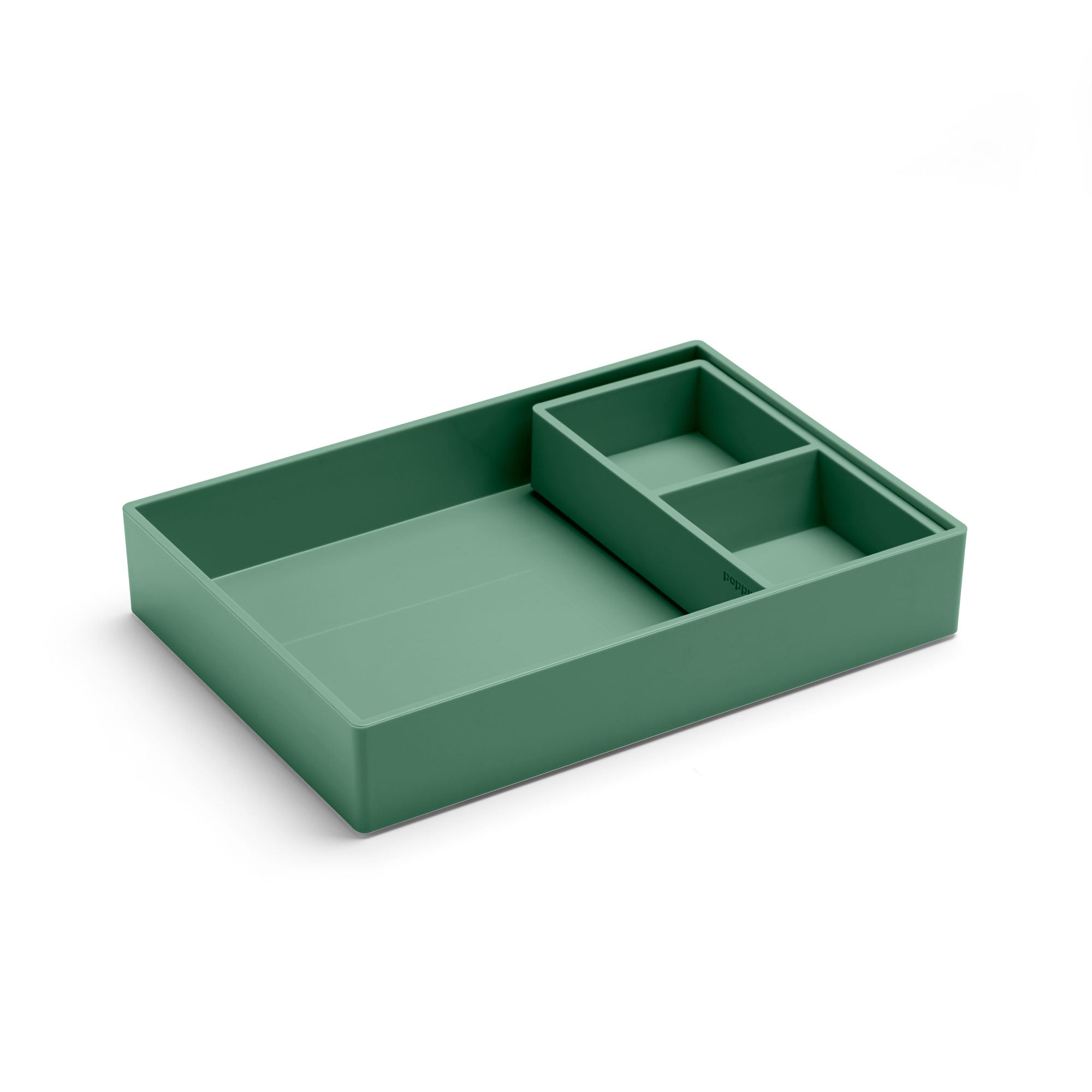 Double Tray Organizer - 2-Tier Storage Solution for Kitchen, Bathroom & Office | Space-Saving & Durable Design for Utensils, Makeup & Office Supplies