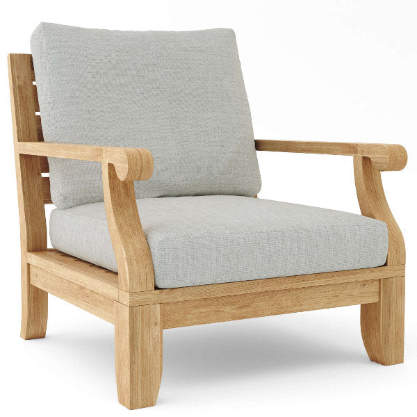Luxury Riviera Deep Seating Armchair - Premium Outdoor Patio Lounge Chair for Poolside, Garden & Backyard Relaxation