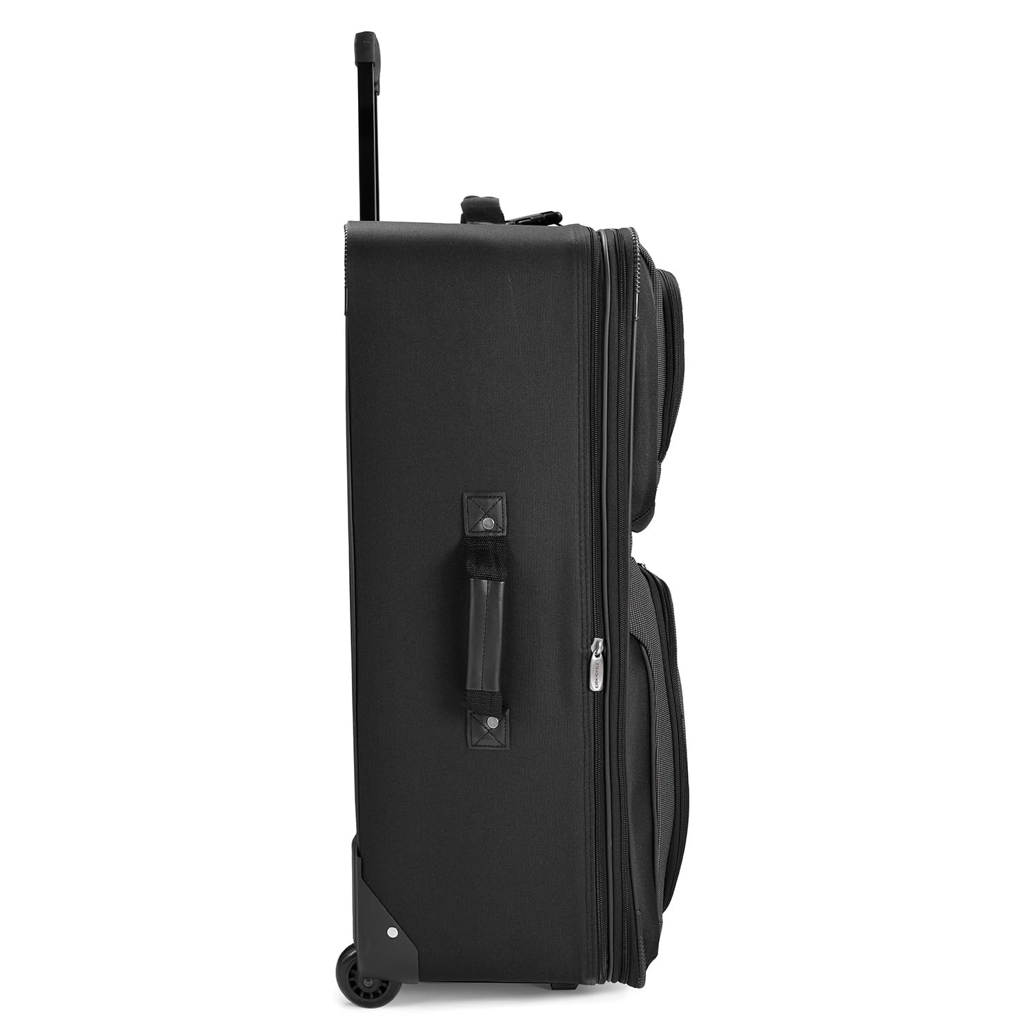 Travel Select Amsterdam Expandable Rolling Upright Luggage Set - 8-Piece Gray Suitcase for Air Travel & Business Trips | Durable Spinner Wheels & TSA Lock