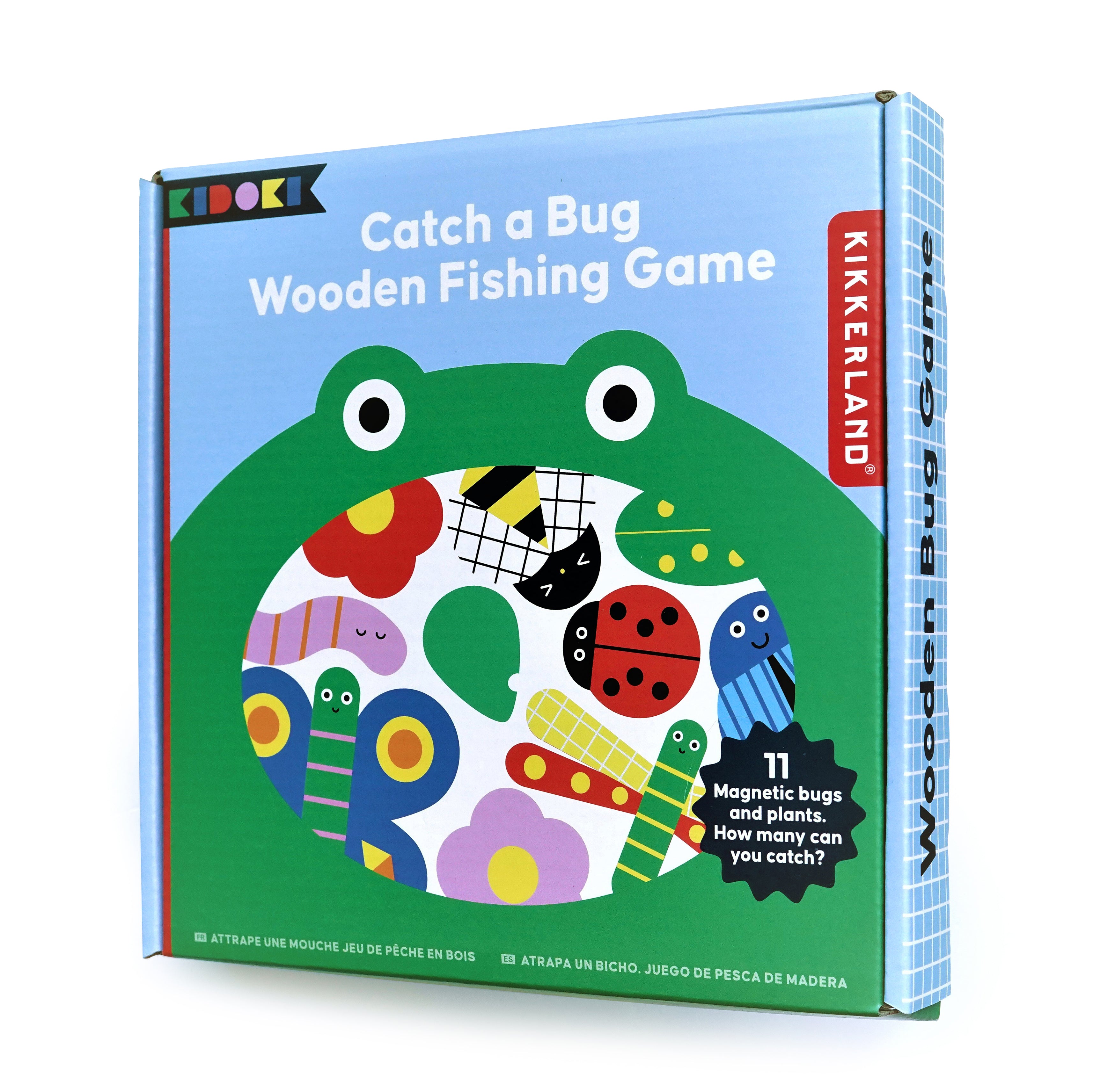 Kidoki Catch a Bug Wooden Fishing Game - Montessori Learning Toy for Toddlers, Fun Educational STEM Activity for Preschoolers - Perfect for Birthday Gifts & Indoor Playtime