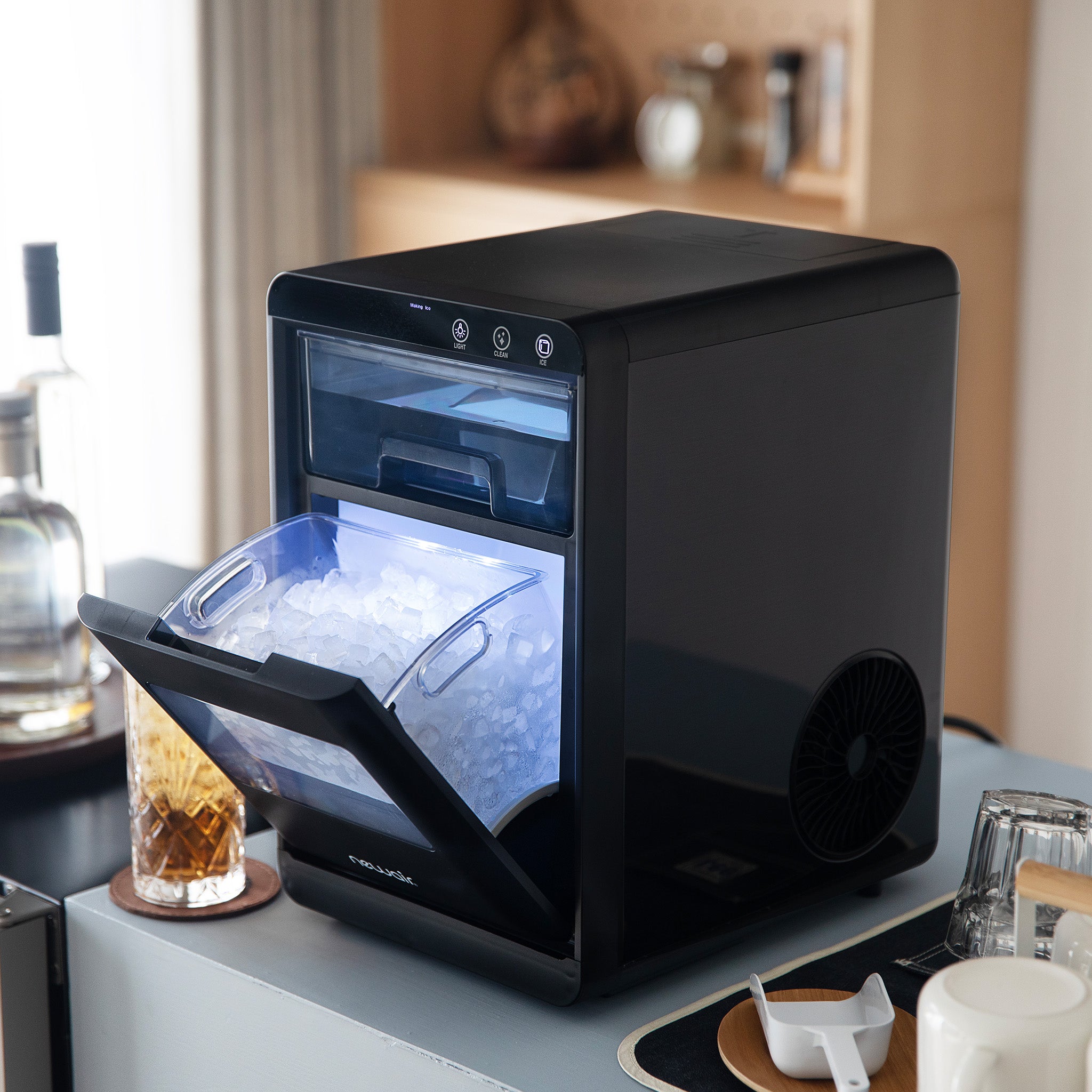 Newair® 44 lbs/24 Hours Countertop Nugget Ice Maker - Portable & Compact for Home, Office, RV, and Parties