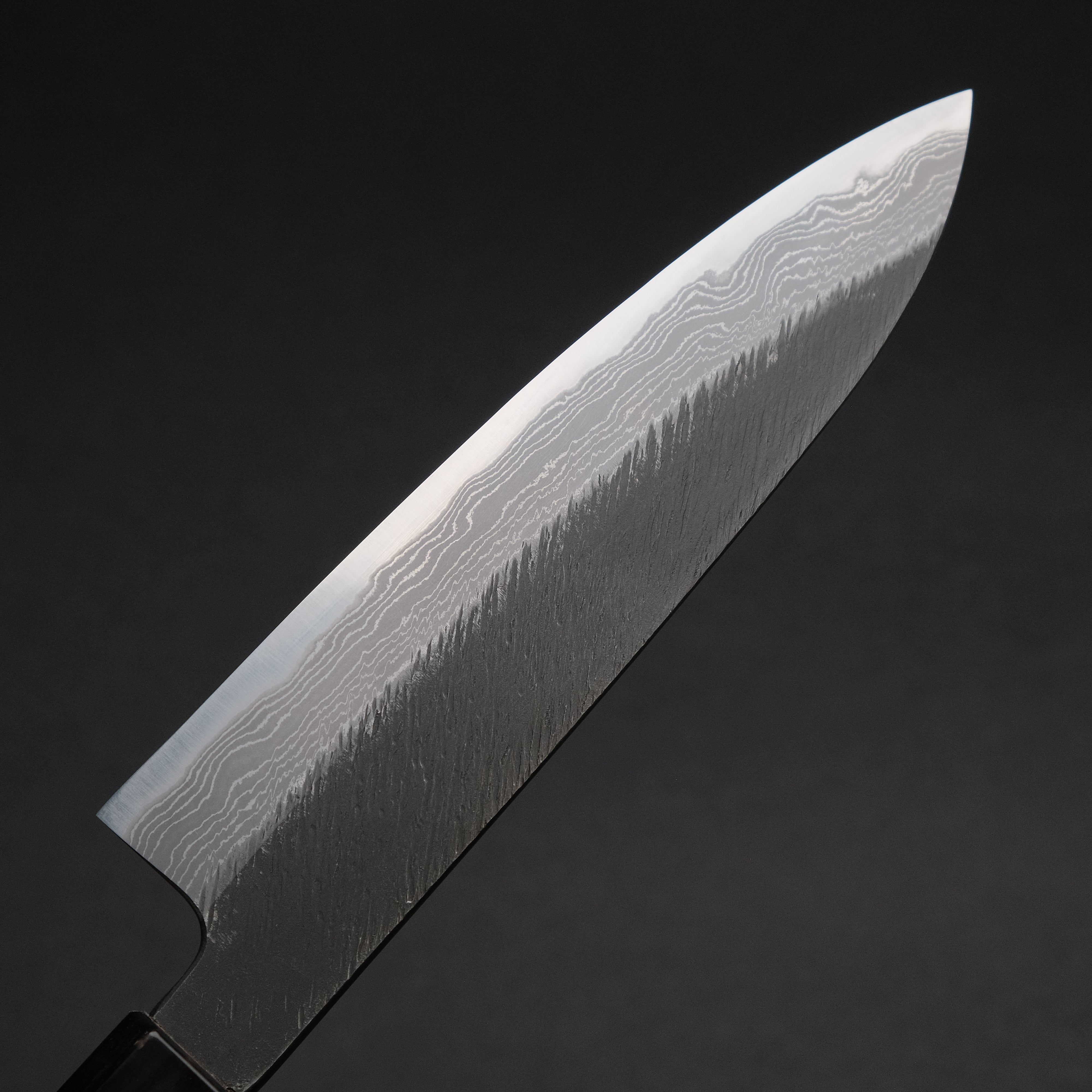 Premium Ajikataya White #2 Matsuba Damascus Petty Knife 150mm - Olive Wood & Buffalo Horn Handle - Japanese Kitchen Knife for Slicing, Peeling & Precision Cutting - Perfect for Chefs & Home Cooking