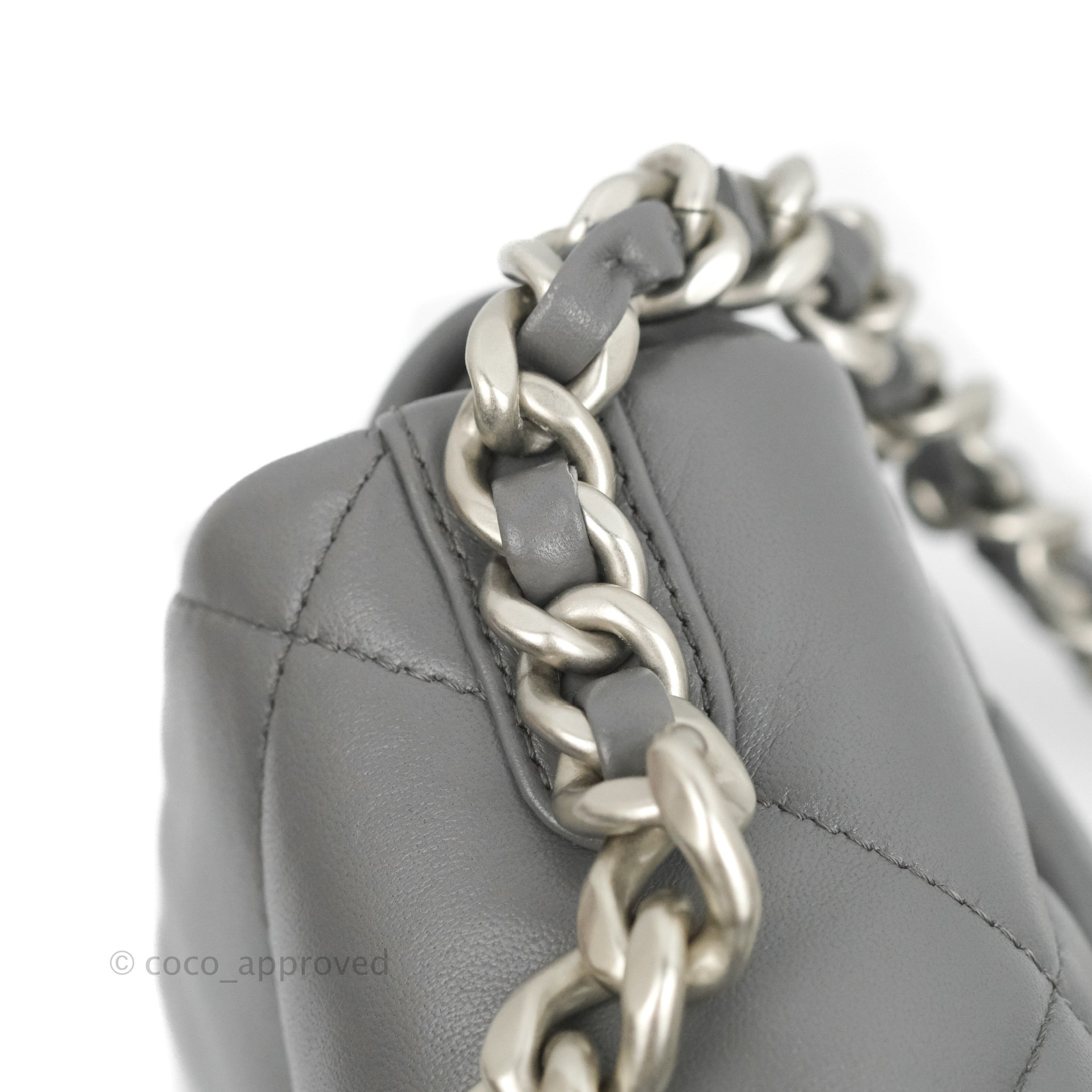 Chanel 19 Small Handbag in Dark Grey with Mixed Hardware - Luxury Crossbody Bag for Women, Perfect for Work, Travel & Evening Events