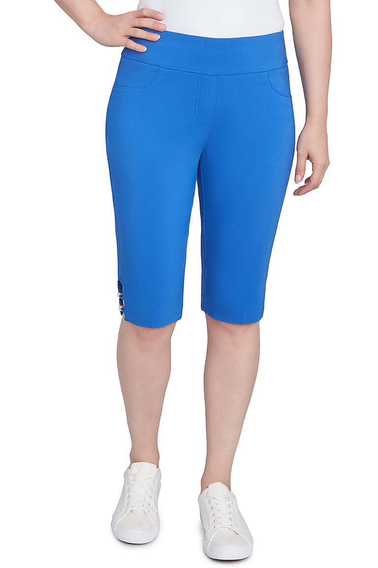 Stylish Women's Pull-On Skimmer Pants - Comfortable Stretch Waist & Flowy Fit for Work, Travel & Casual Wear