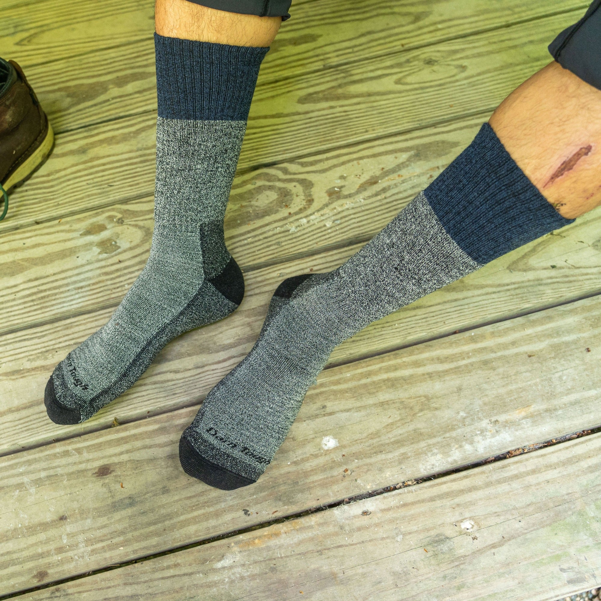 Men's Midweight Hiking Socks - Breathable Moisture-Wicking Scout Boot Socks for Outdoor Adventures & Trekking