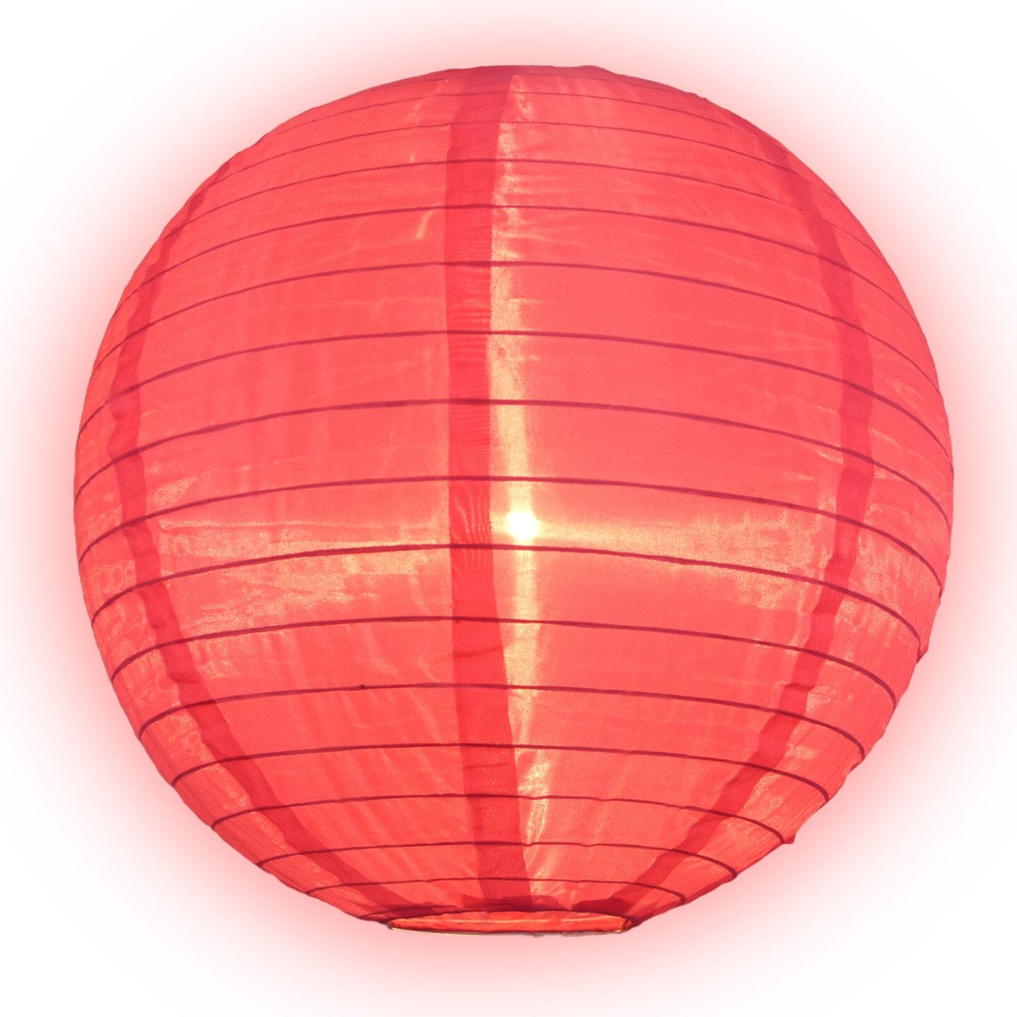 12 Pack Hot Pink Shimmering Nylon Lanterns - Even Ribbing Design, Durable Outdoor/Indoor Hanging Decor for Parties, Weddings & Garden Lighting