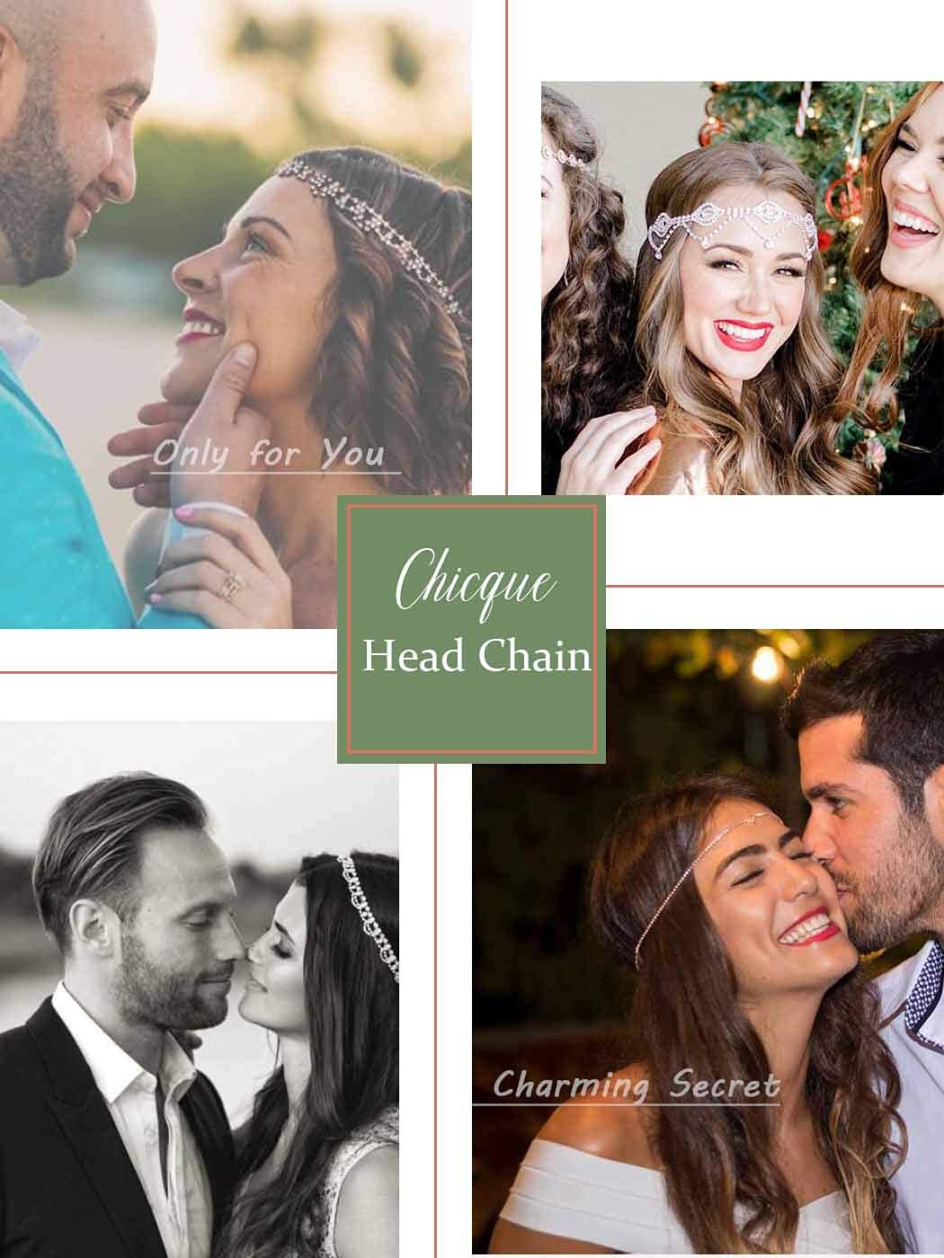 Boho Head Chain Jewelry - Layered Beaded Headpiece for Women & Girls | Wedding, Festival, Party Hair Accessories | Perfect for Bridal, Coachella, and Boho Chic Outfits