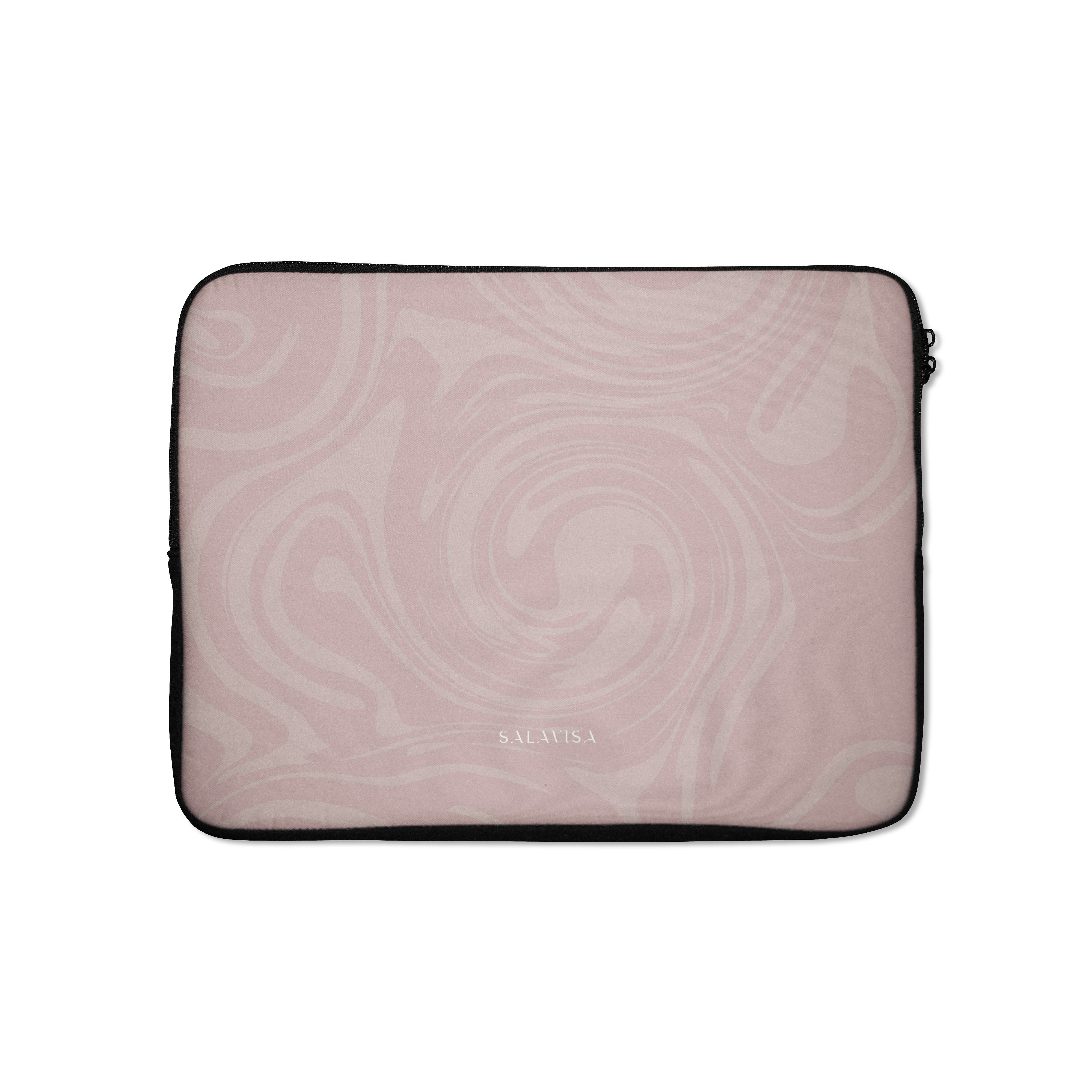 Rose Swirl Laptop Sleeve 13-15 Inch - Floral Pattern Laptop Case for MacBook/Air/Pro - Stylish & Protective Computer Bag for Women & Men - Perfect for Work, School, Travel & Daily Commute