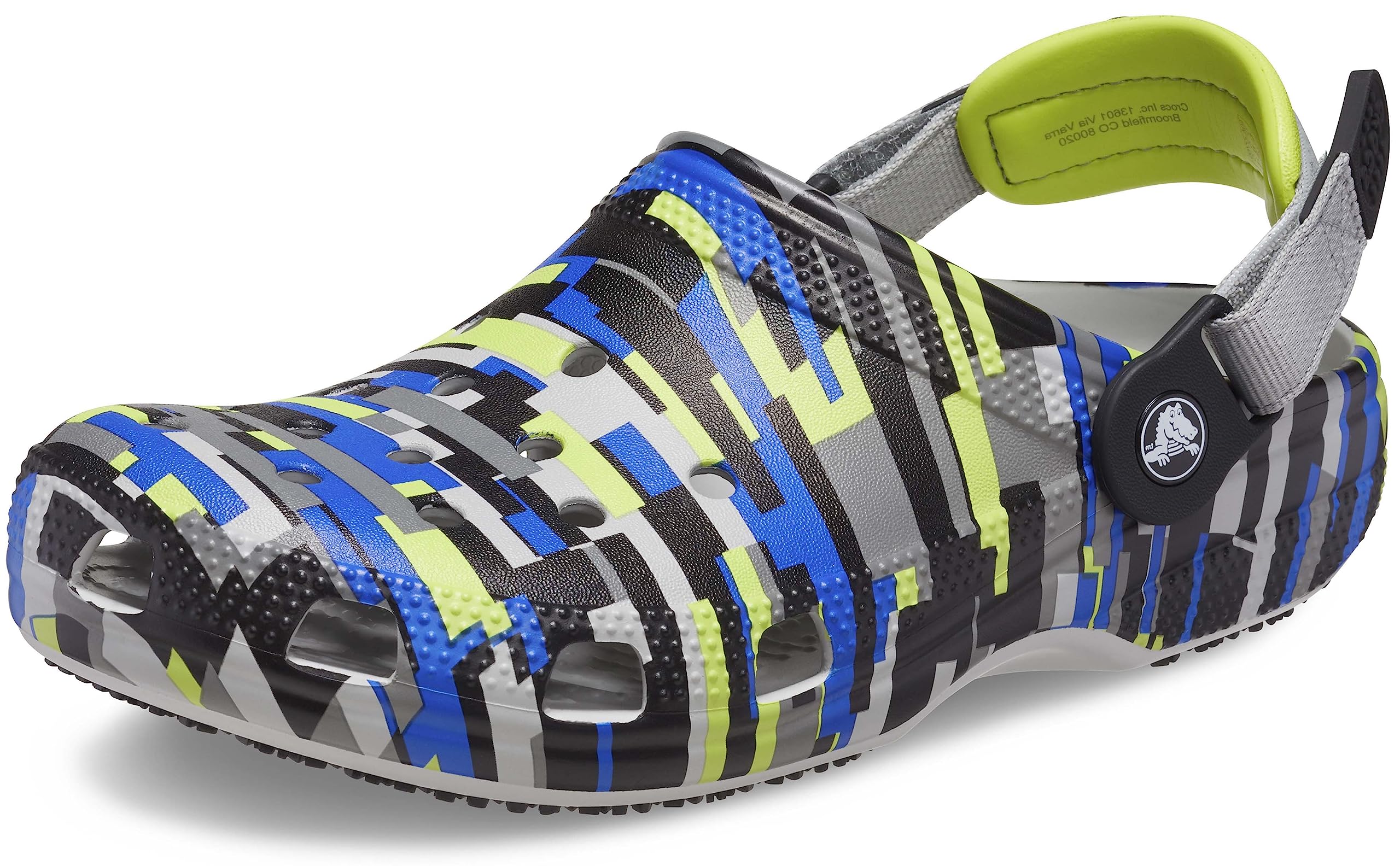 Crocs Unisex-Adult Classic Adjustable Slip-Resistant Marbled Clogs - Comfortable Waterproof Shoes for Men & Women, Perfect for Beach, Pool, Garden & Indoor Use