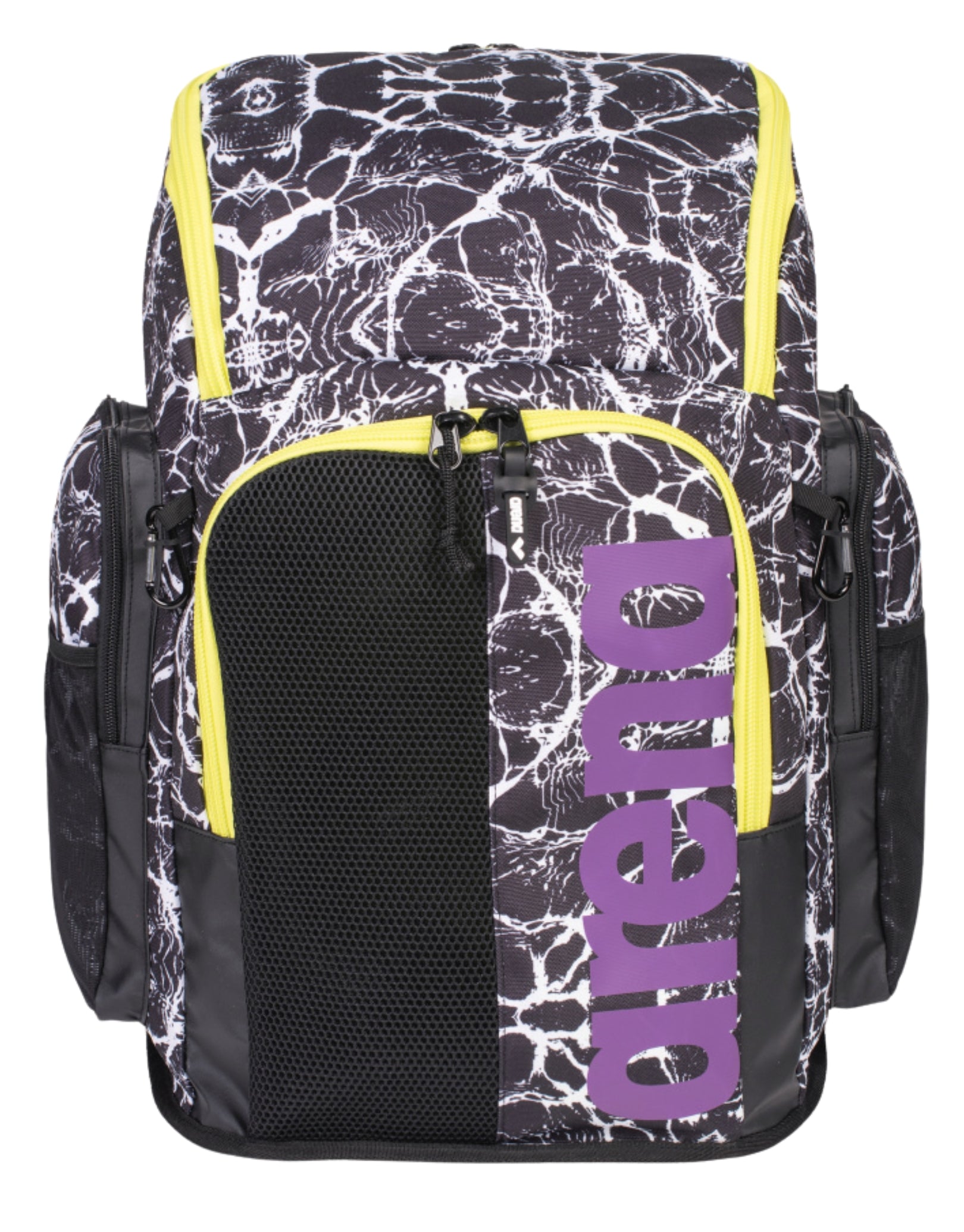 Spiky III Allover Team 45L Backpack - Limited Edition Black/White - Perfect for Travel, Hiking & School