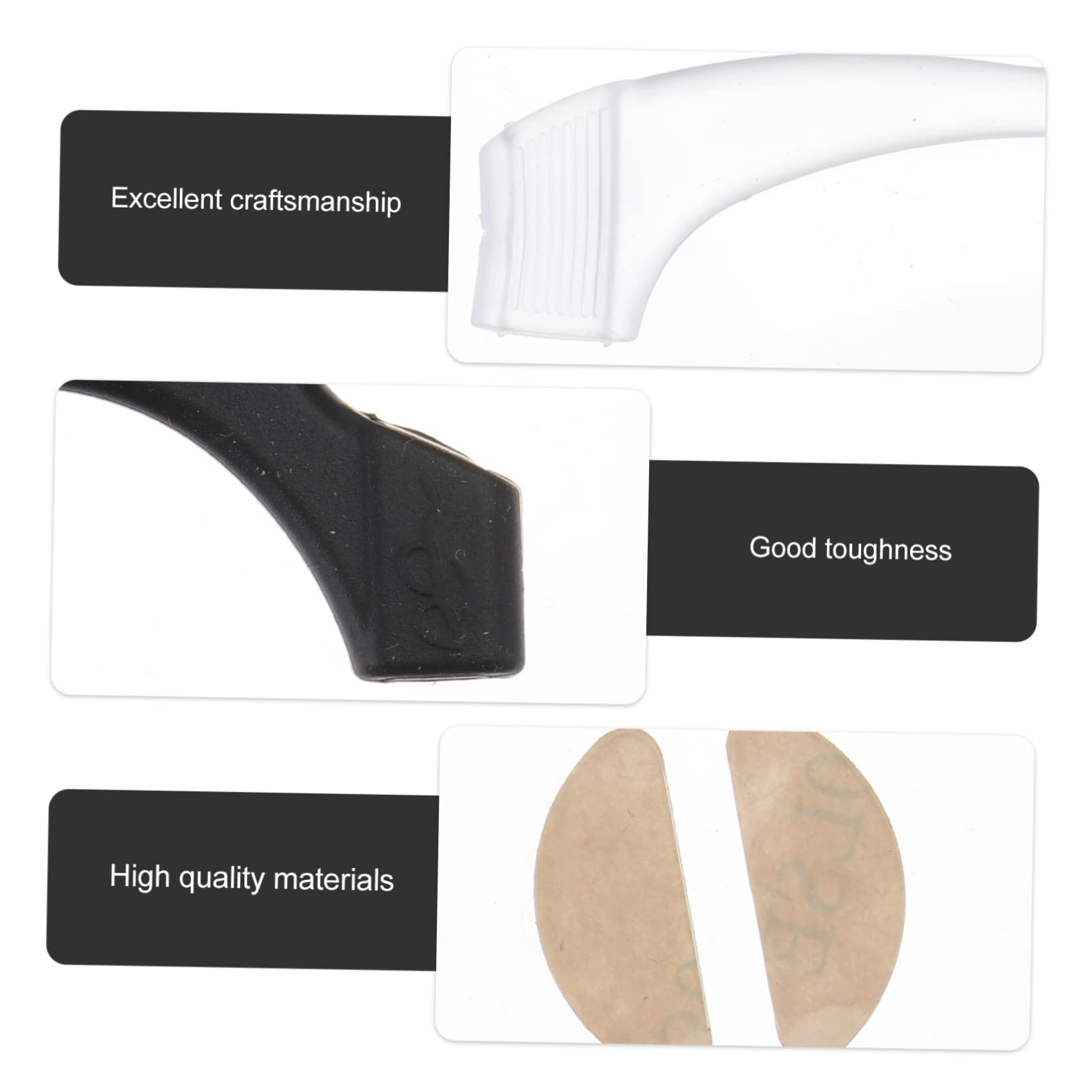 Beaupretty 3 Pairs Non-Slip Glasses Grips for Men - Comfortable Silicone Nose Pads with Air Chamber Foam - Trendy Eyewear Accessories for Reading, Working & Daily Use