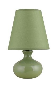 Ceramic Green Table Lamp with Bubble Glass and Empire Shade - 625GN Modern Home Office Lighting for Bedroom, Living Room & Study