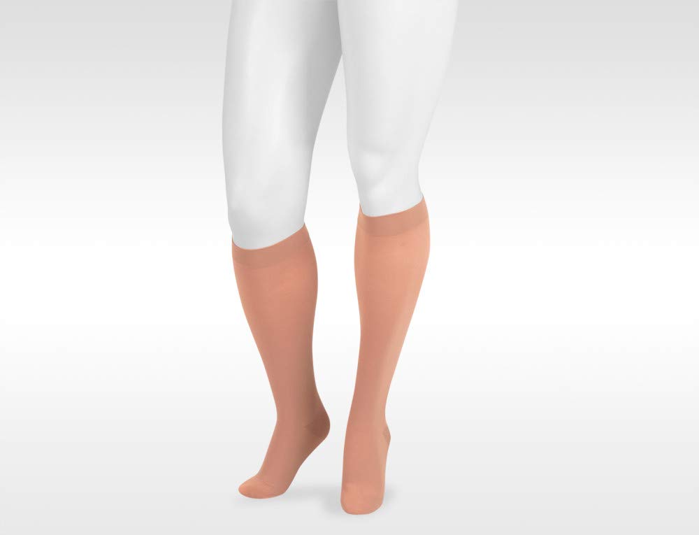Juzo Dynamic Varin 3512 30-40mmHg Closed-Toe Knee-High Compression Socks with Silicone Top Band for Women & Men - Medical Support for Varicose Veins, Edema, Lymphedema - Perfect for Travel, Sports & Daily Wear