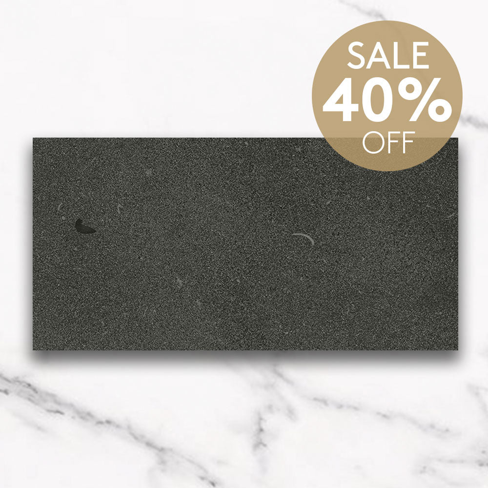 Premium Fugue Charcoal 300x600mm Lappato Porcelain Tile - Matte Finish, Durable & Waterproof - Perfect for Bathroom, Kitchen & Living Room Flooring