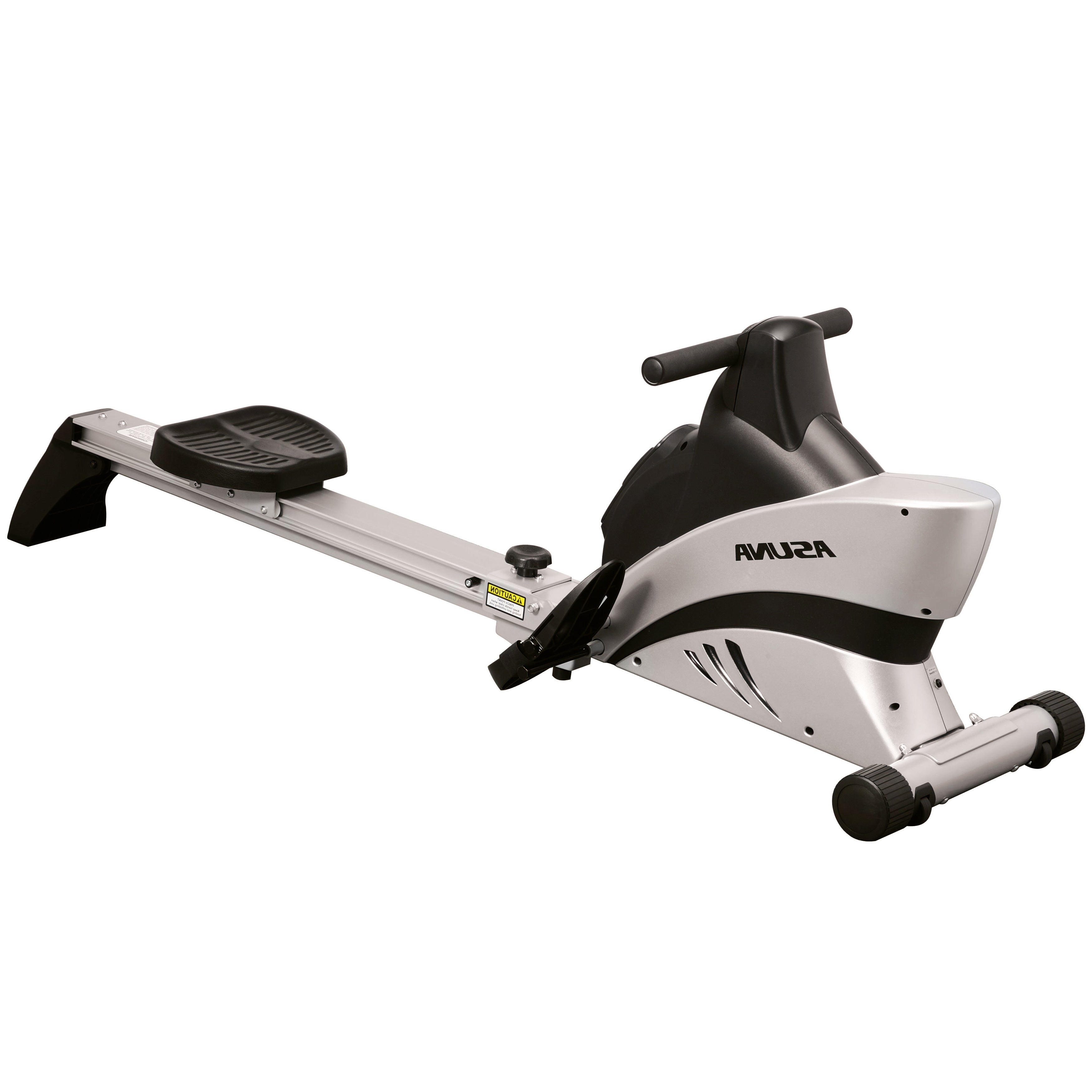 Commercial Folding Rowing Machine with Heart Rate Monitor - Heavy Duty Home Gym Equipment for Cardio & Full Body Workout - Perfect for Small Spaces & Home Fitness