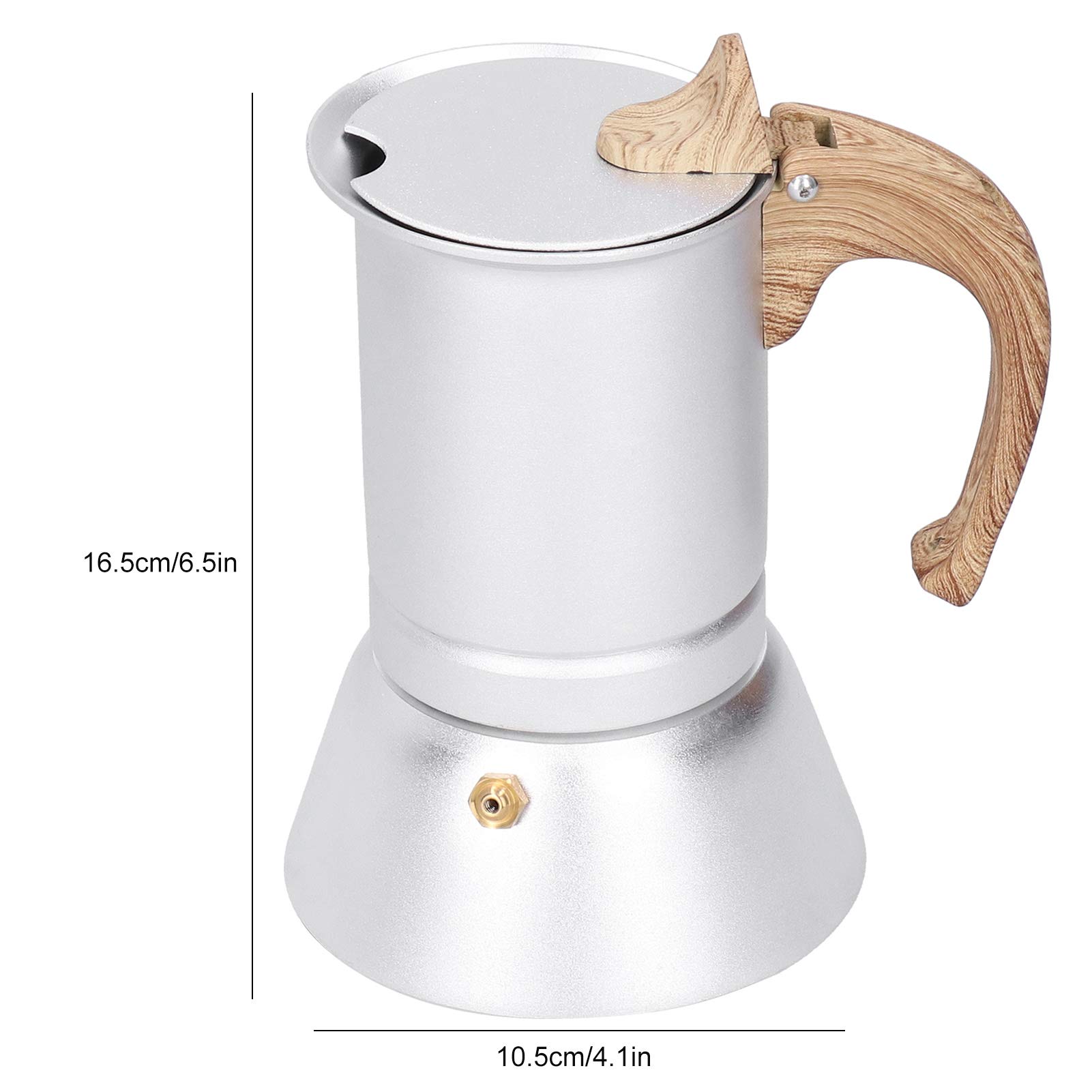 Italian Moka Pot - 3 Cup Stove Top Espresso Maker for Gas/Electric Stoves - Perfect for Home Coffee Brewing