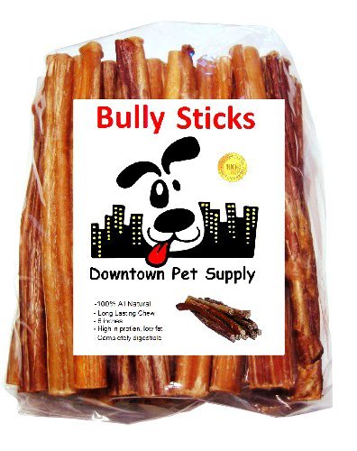 Premium Natural Bully Sticks for Dogs - 6 Inch Beef Dental Chews - Protein & Vitamin Enriched Dog Treats - Rawhide-Free, Healthy Chew Toys - 1 lb Pack - Perfect for Teething Puppies & Aggressive Chewers