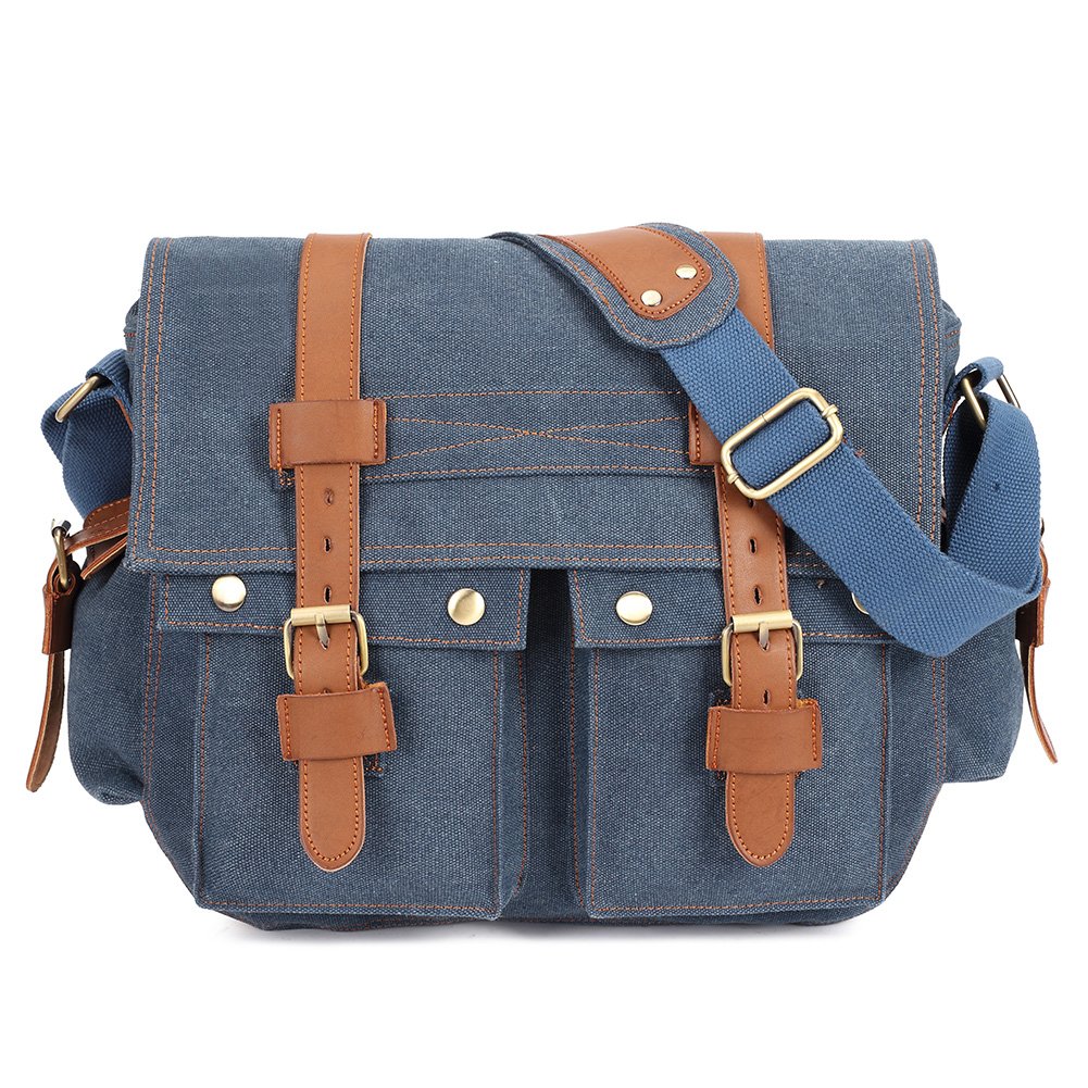 KAUKKO Lightweight Handbag for Women & Men - Durable Travel Duffel Bag, Versatile Tote & Weekend Bag for Outdoor Adventures, Gym, Work & Vacation (K1003-Blue)