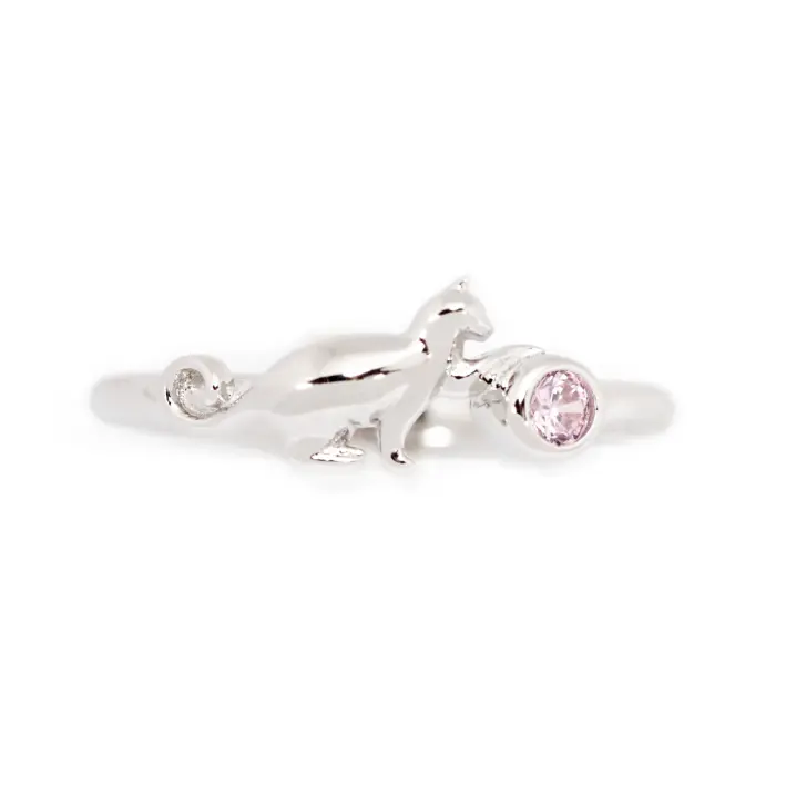 Feline Friend Ring - Elegant Cat Lover Jewelry for Women - Perfect Gift for Cat Owners & Pet Lovers - Wear Daily or for Special Occasions
