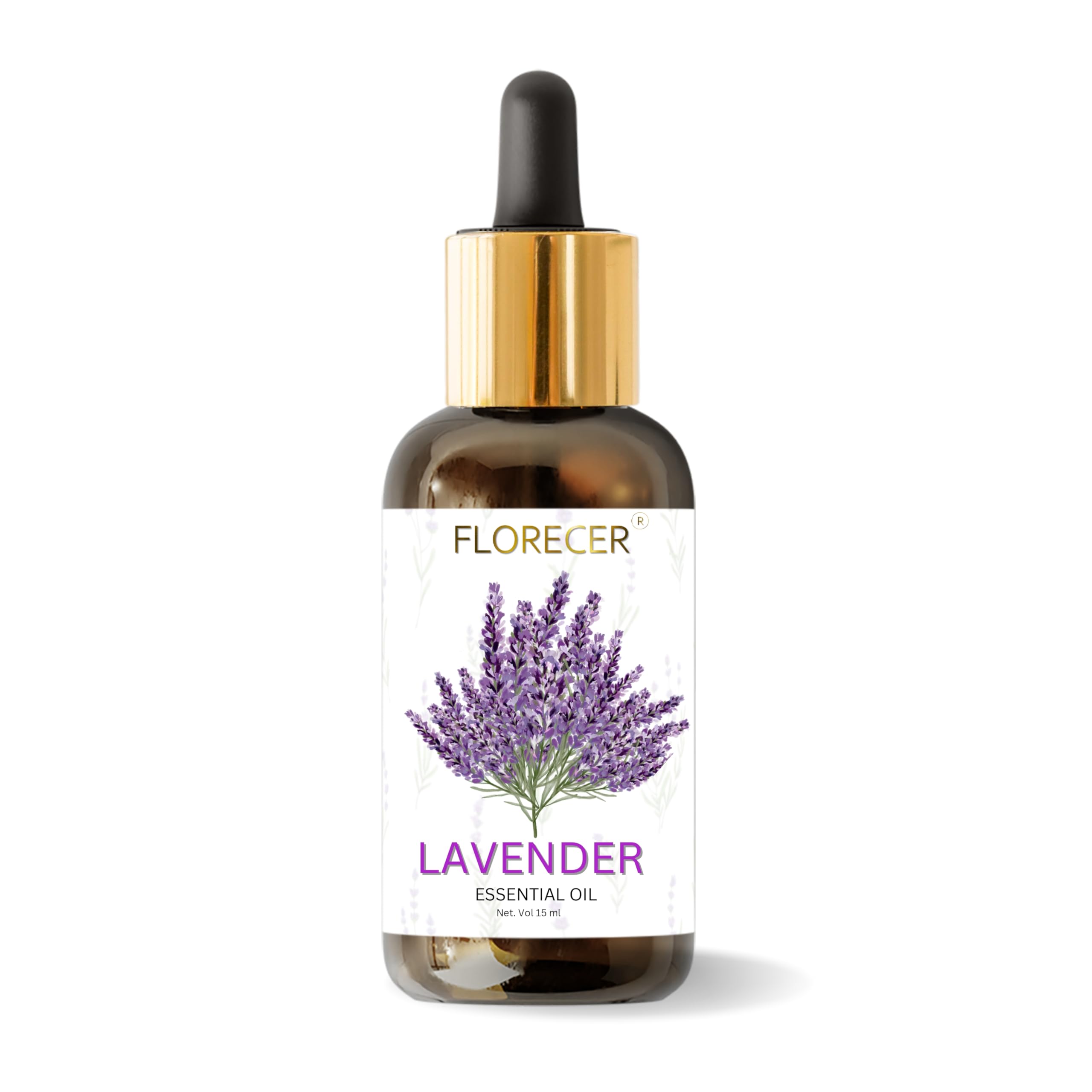 Florecer 100% Pure Lavender Essential Oil for Skin Care, Hair Growth & Better Sleep | 15ml Undiluted Natural Aromatherapy Oil | Perfect for Massage, Diffuser & Relaxation