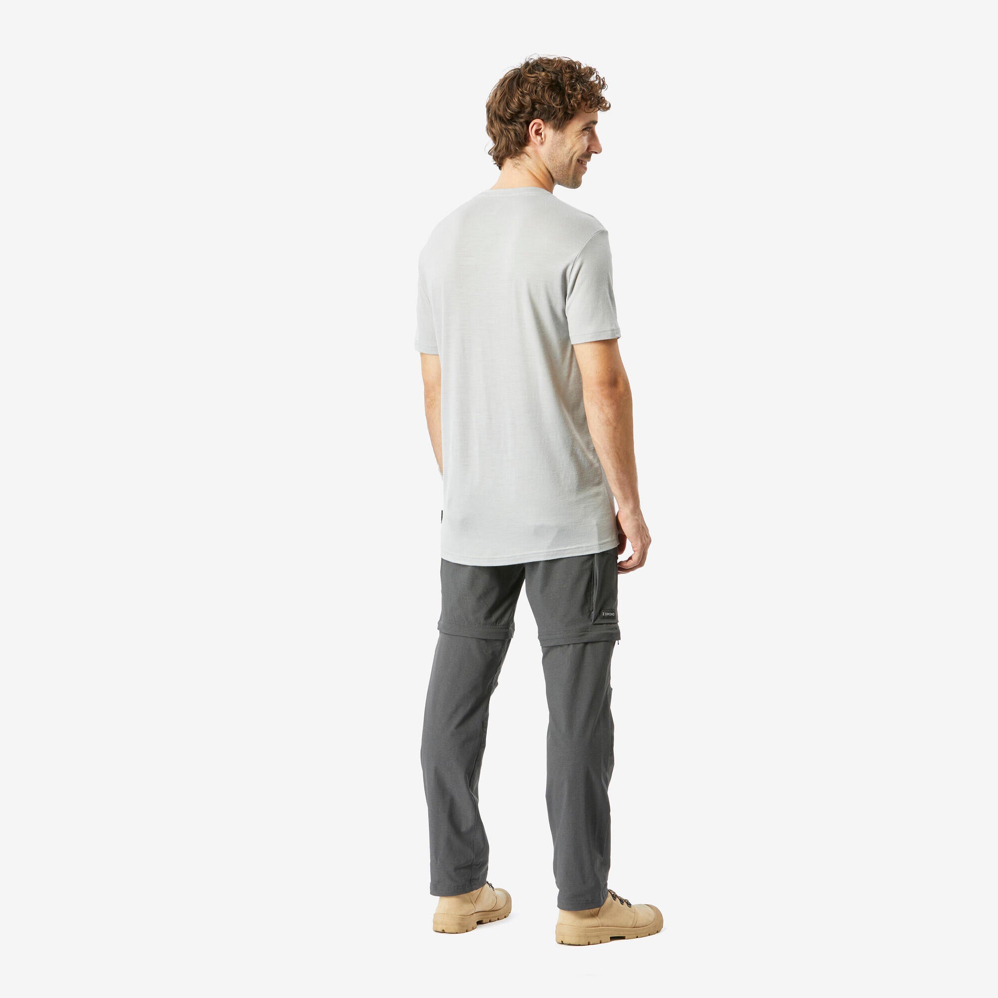 Simond Men's Travel 500 Merino Wool T-Shirt - Lightweight & Odor-Resistant Travel Shirt for Hiking, Camping & Outdoor Adventures