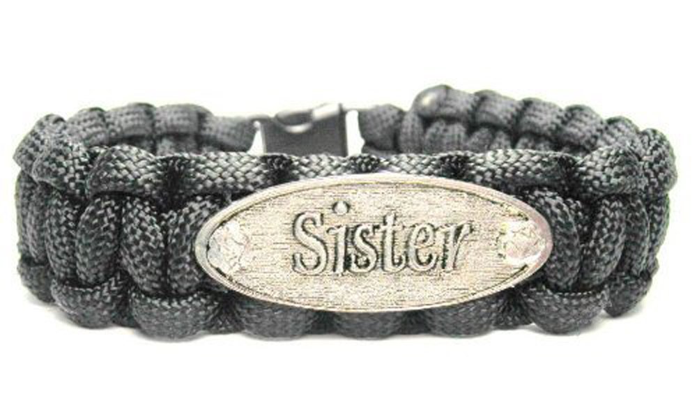 550 Paracord Bracelet with Pewter Charm - Durable Survival Bracelet for Outdoor Camping Hiking & Emergency Situations
