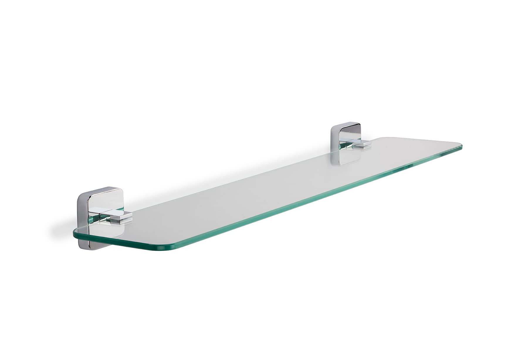 Croydex Bathroom Shelf - Silver, One Size - Wall Mounted Storage for Shower, Bathroom Organizer - Perfect for Toiletries, Soap, and Towels